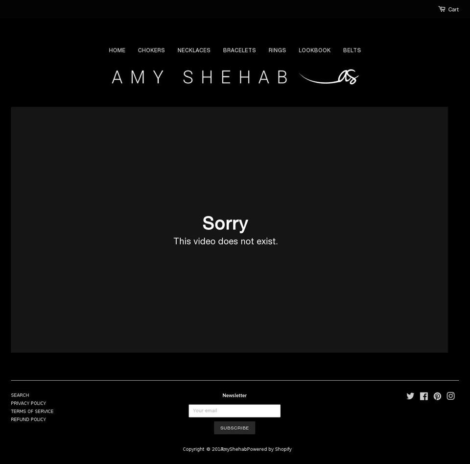 amyshehab.com shopify website screenshot
