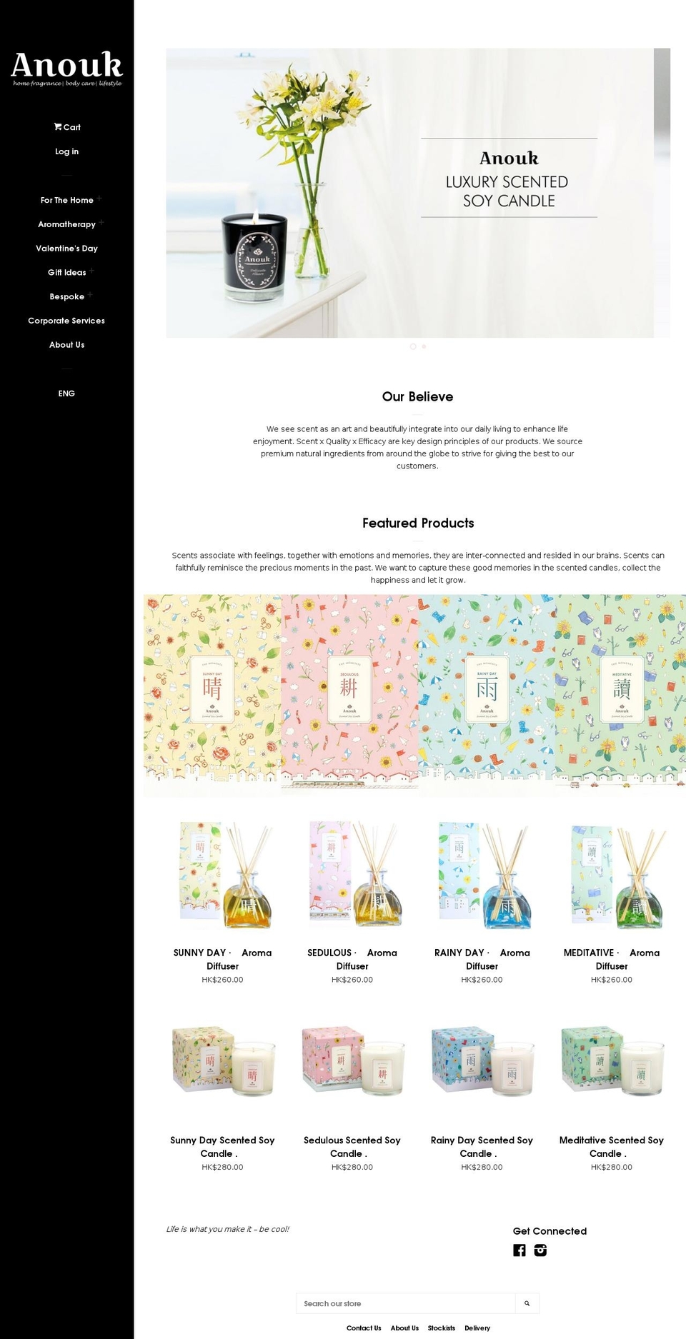 Pop Shopify theme site example anoukliving.com