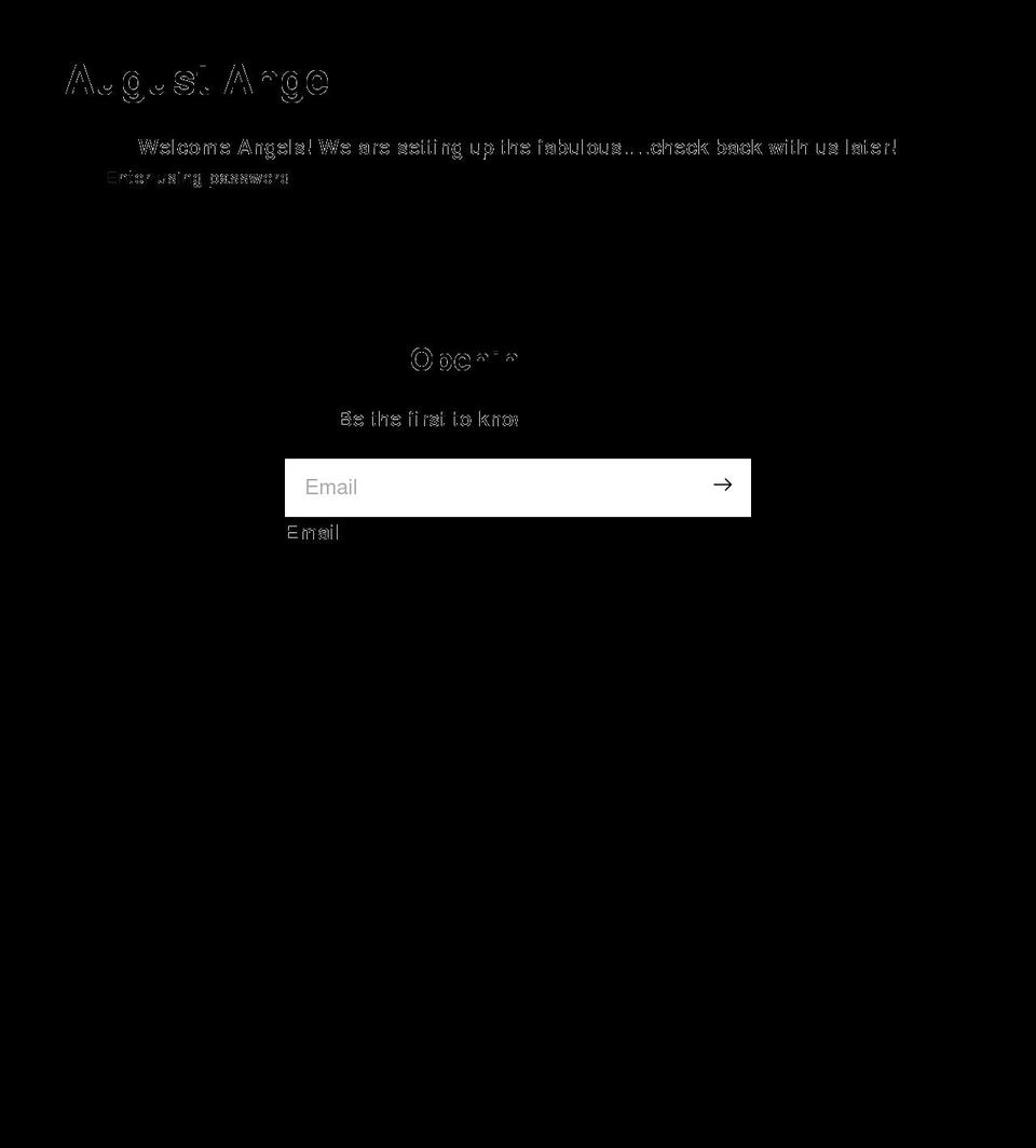 augustangel.com shopify website screenshot
