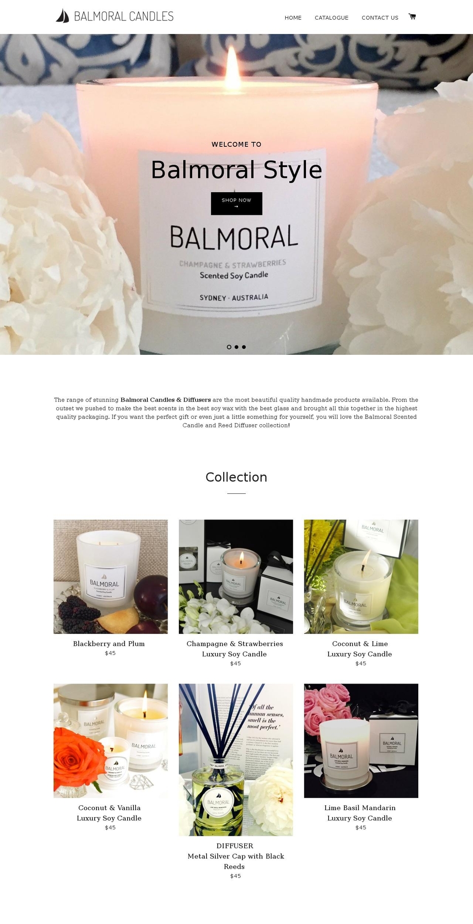 balmoralstyle.com shopify website screenshot