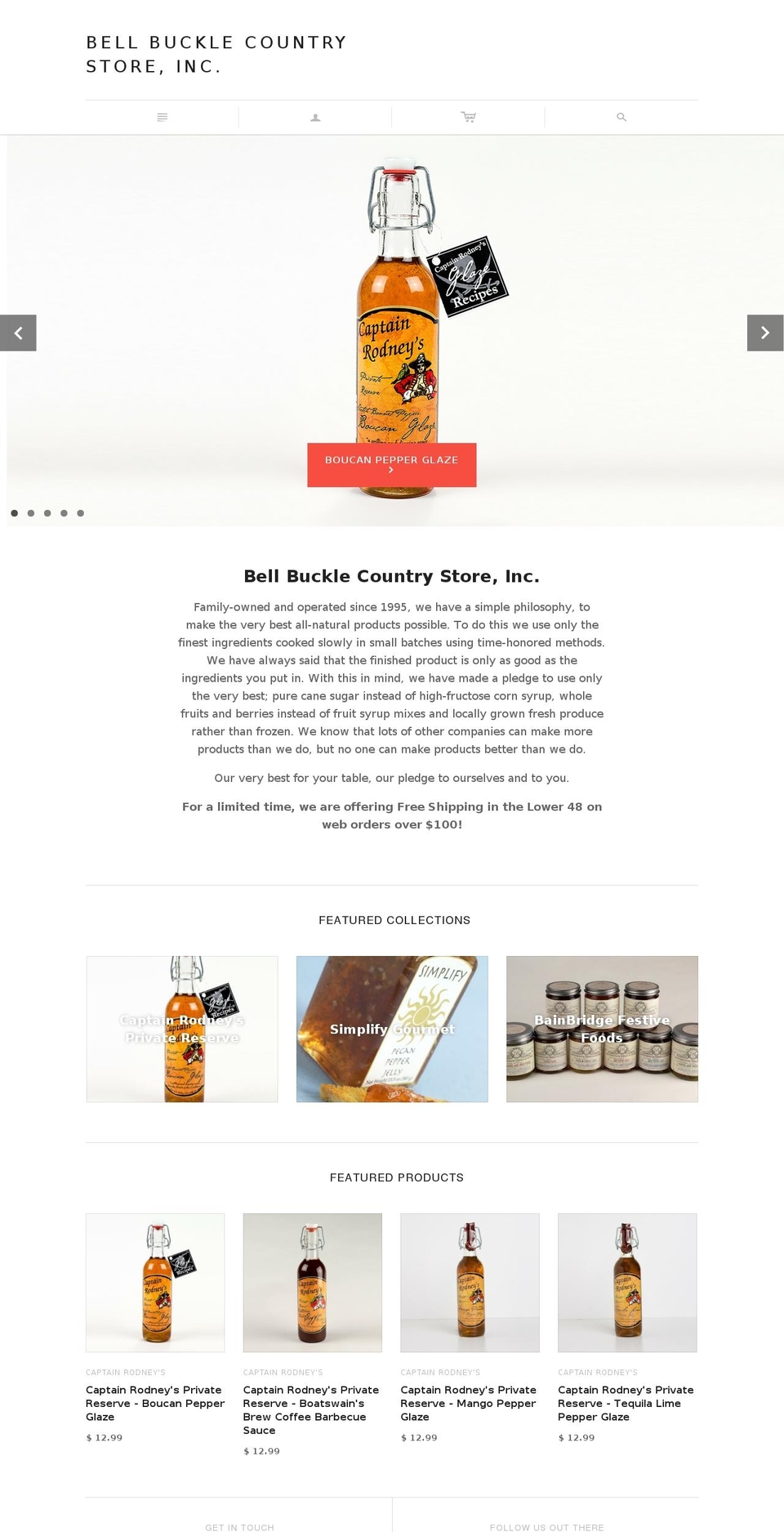 Atlantic Shopify theme site example bellbucklecompanystore.com