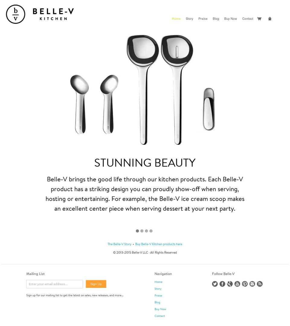 belle-v.com shopify website screenshot