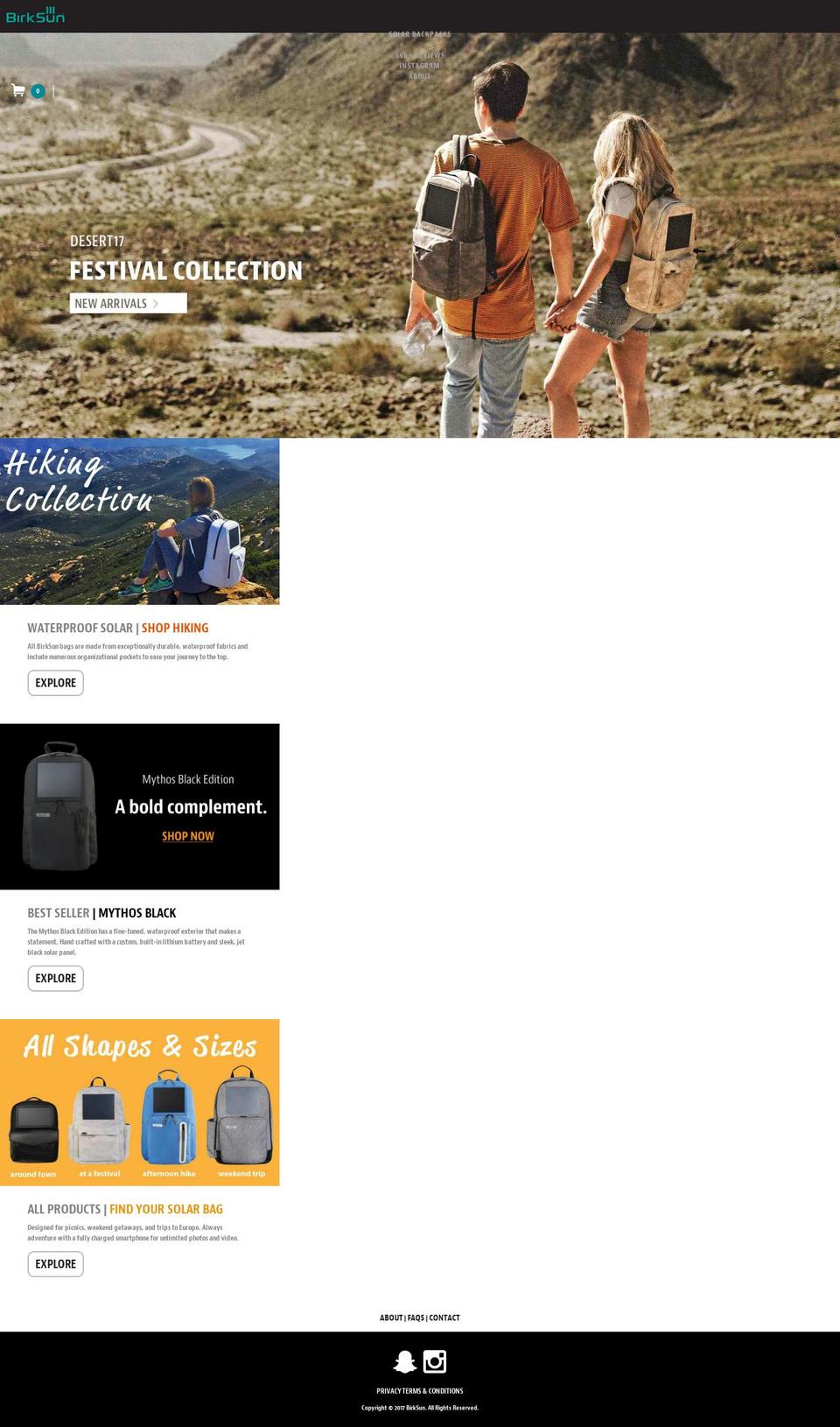 birksun.com shopify website screenshot