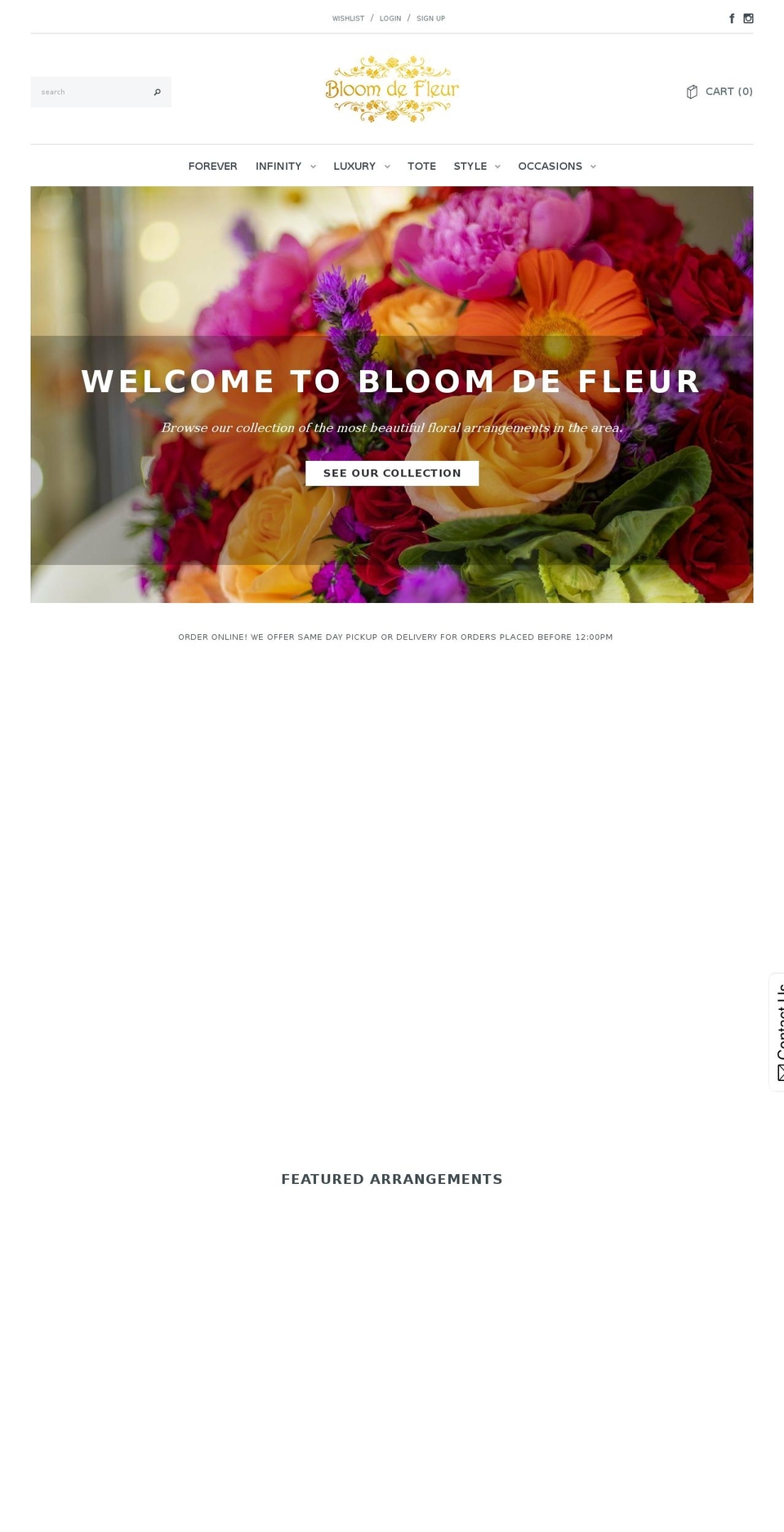 bloomdf.com shopify website screenshot