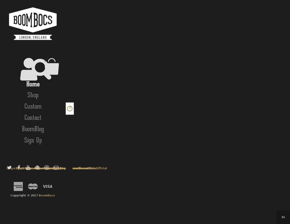 boombocs.com shopify website screenshot