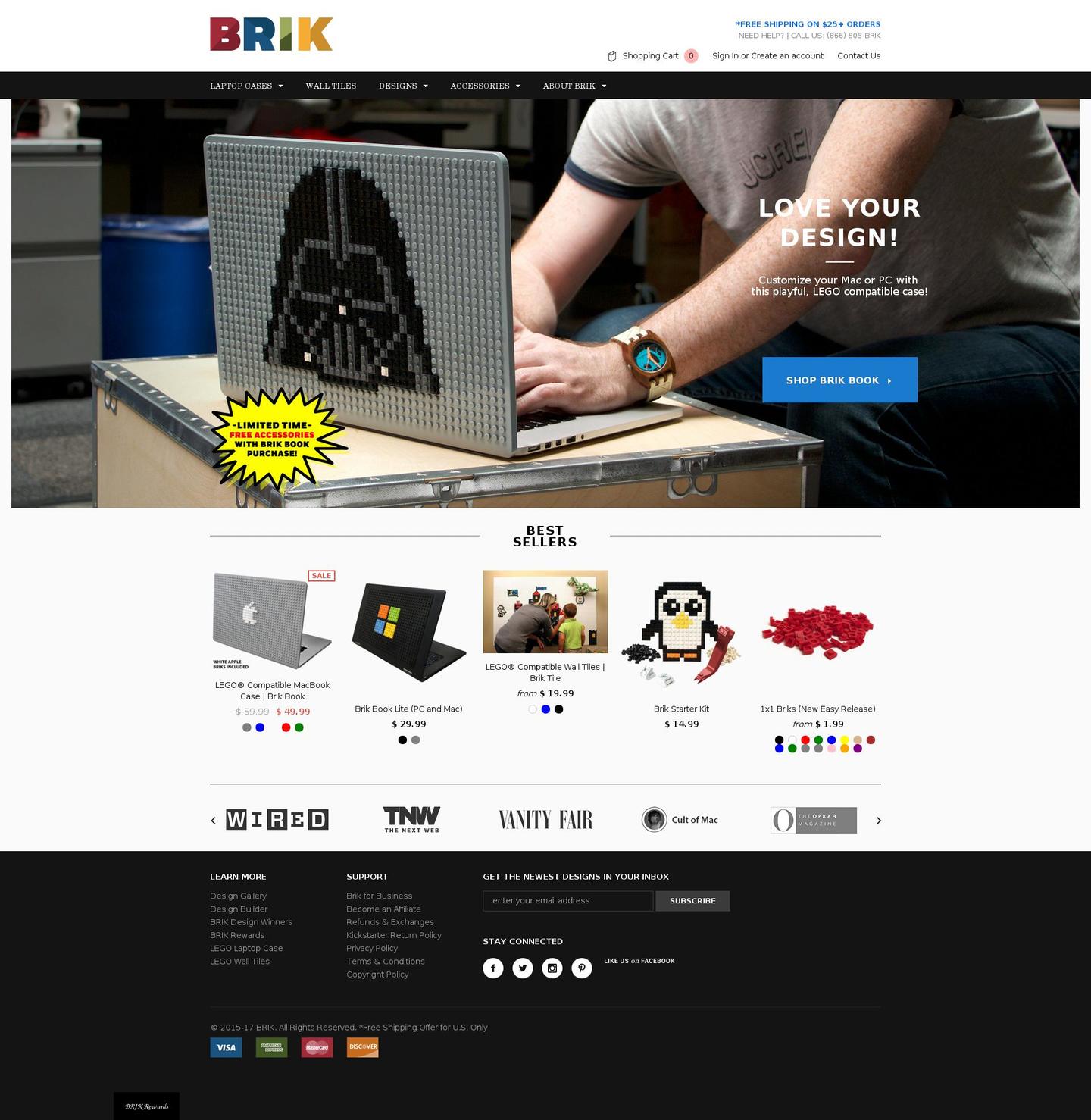 brik.co shopify website screenshot
