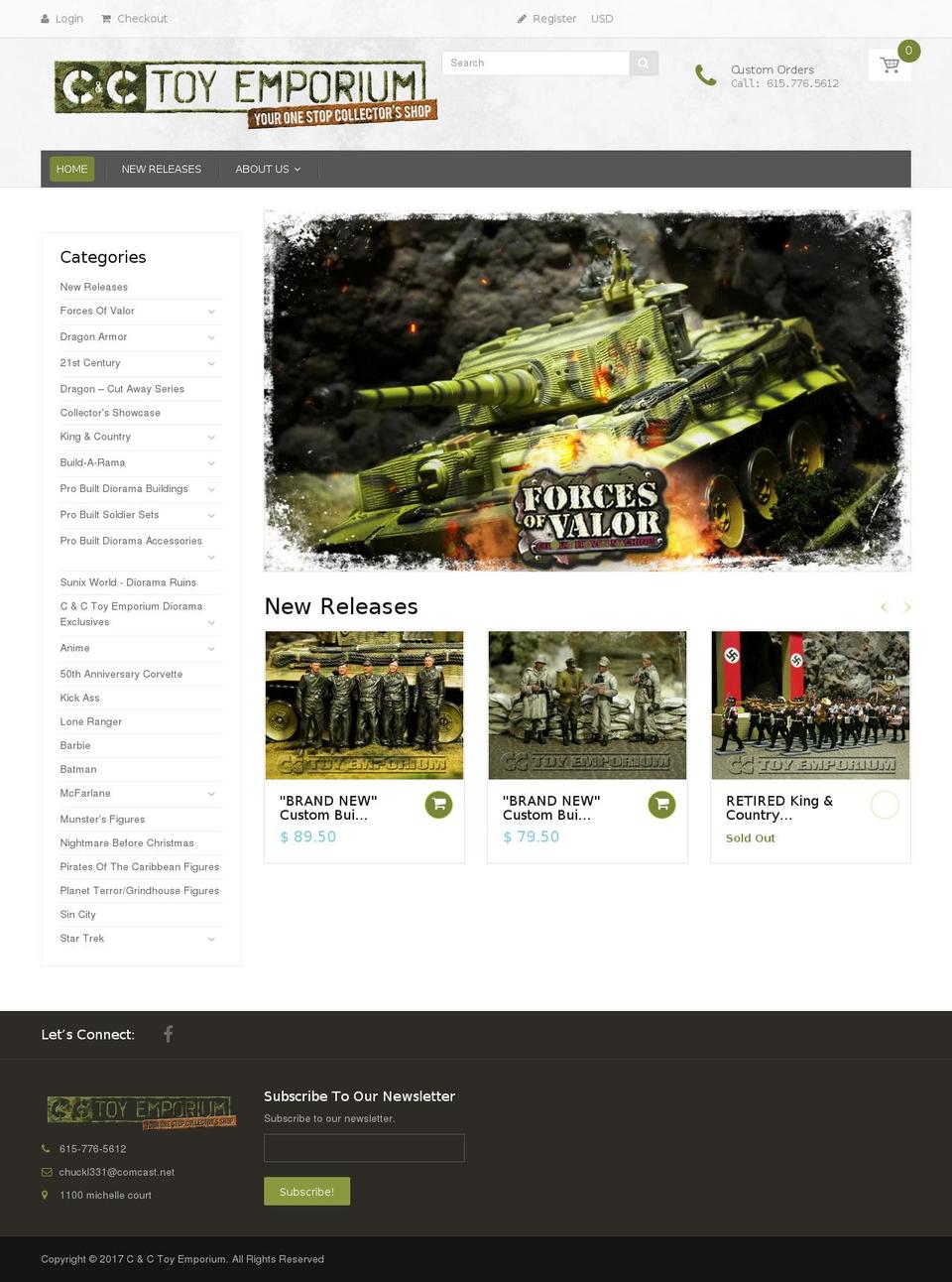 candctoyemporium.com shopify website screenshot