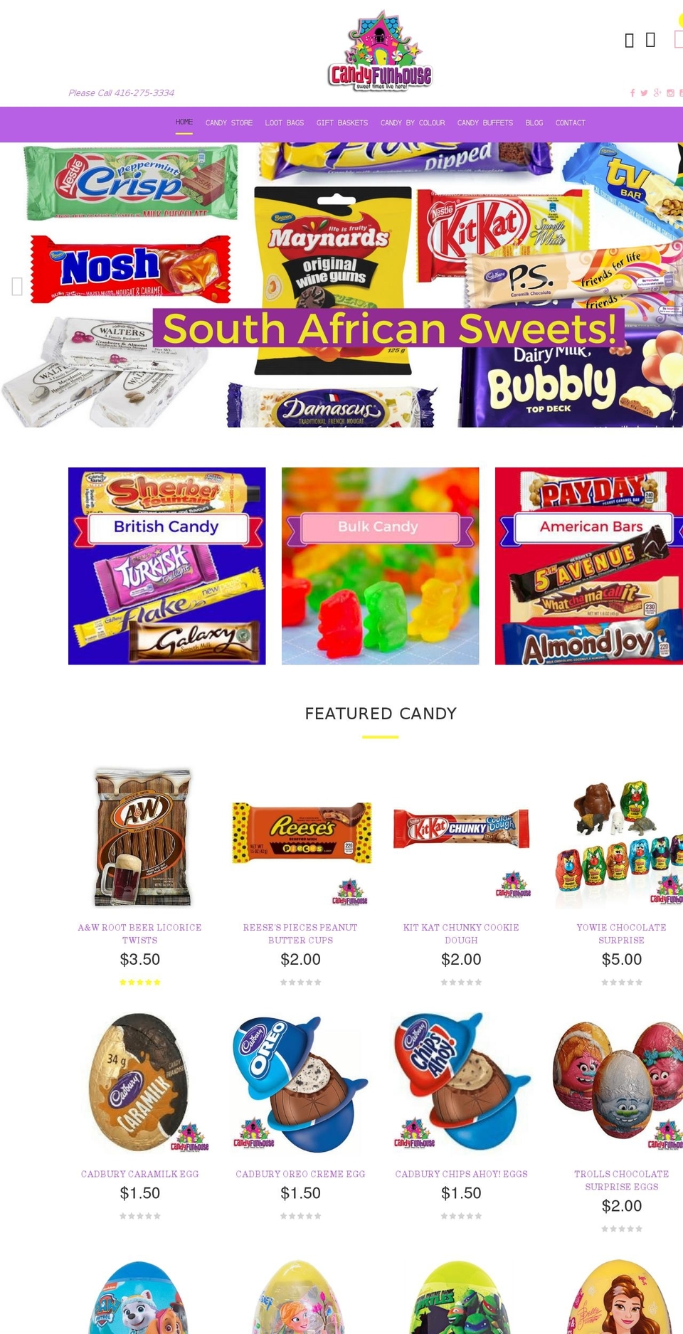 candyfunhouse.ca shopify website screenshot