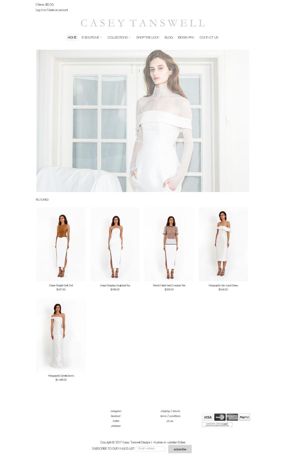 Copy of Copy of Couture Shopify theme site example caseytanswell.com