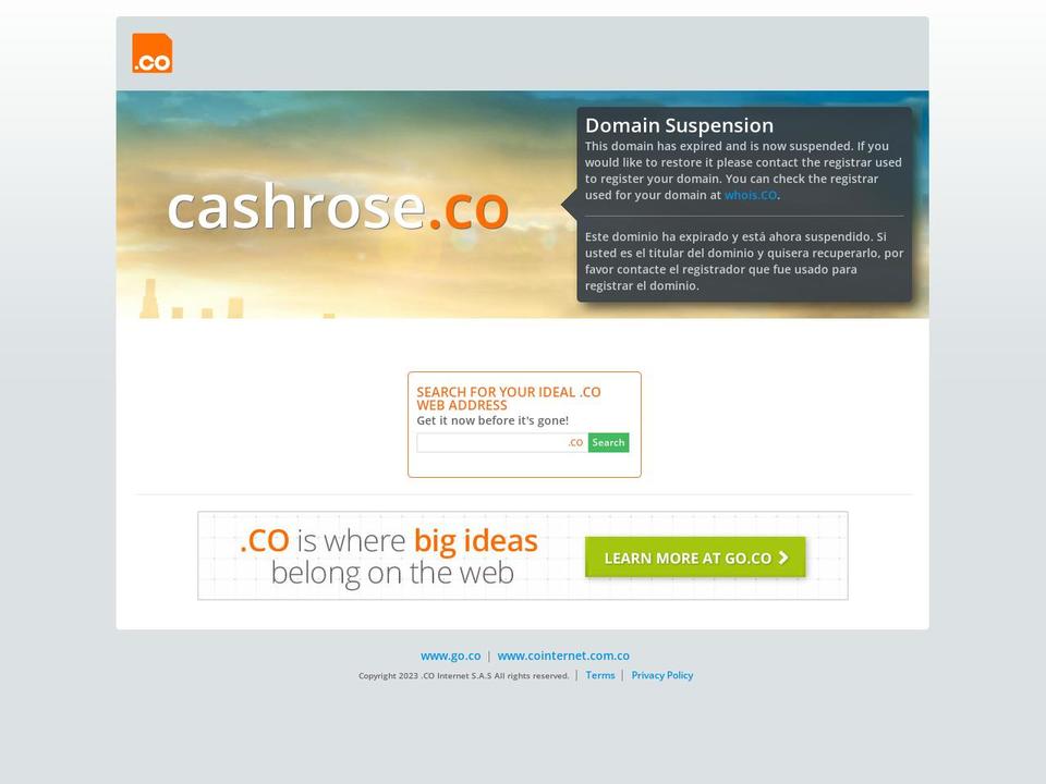 2016 Shopify theme site example cashrose.co