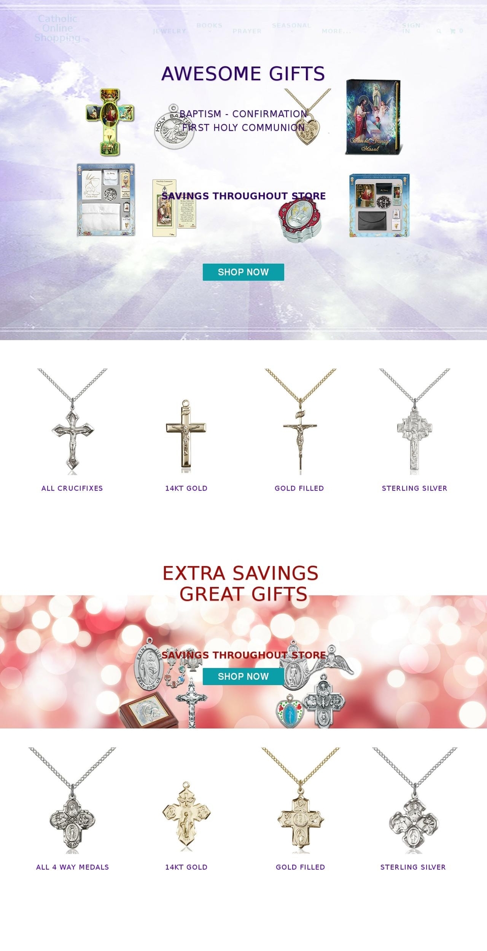 catholiconline.shopping shopify website screenshot