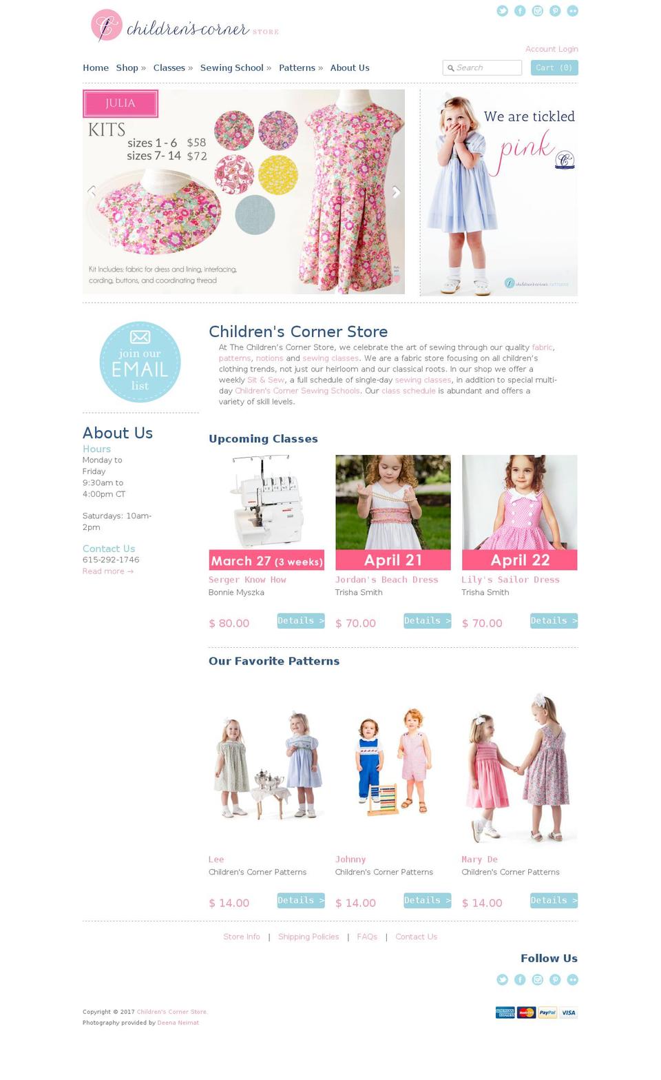 Expression Shopify theme site example childrenscornerstore.com