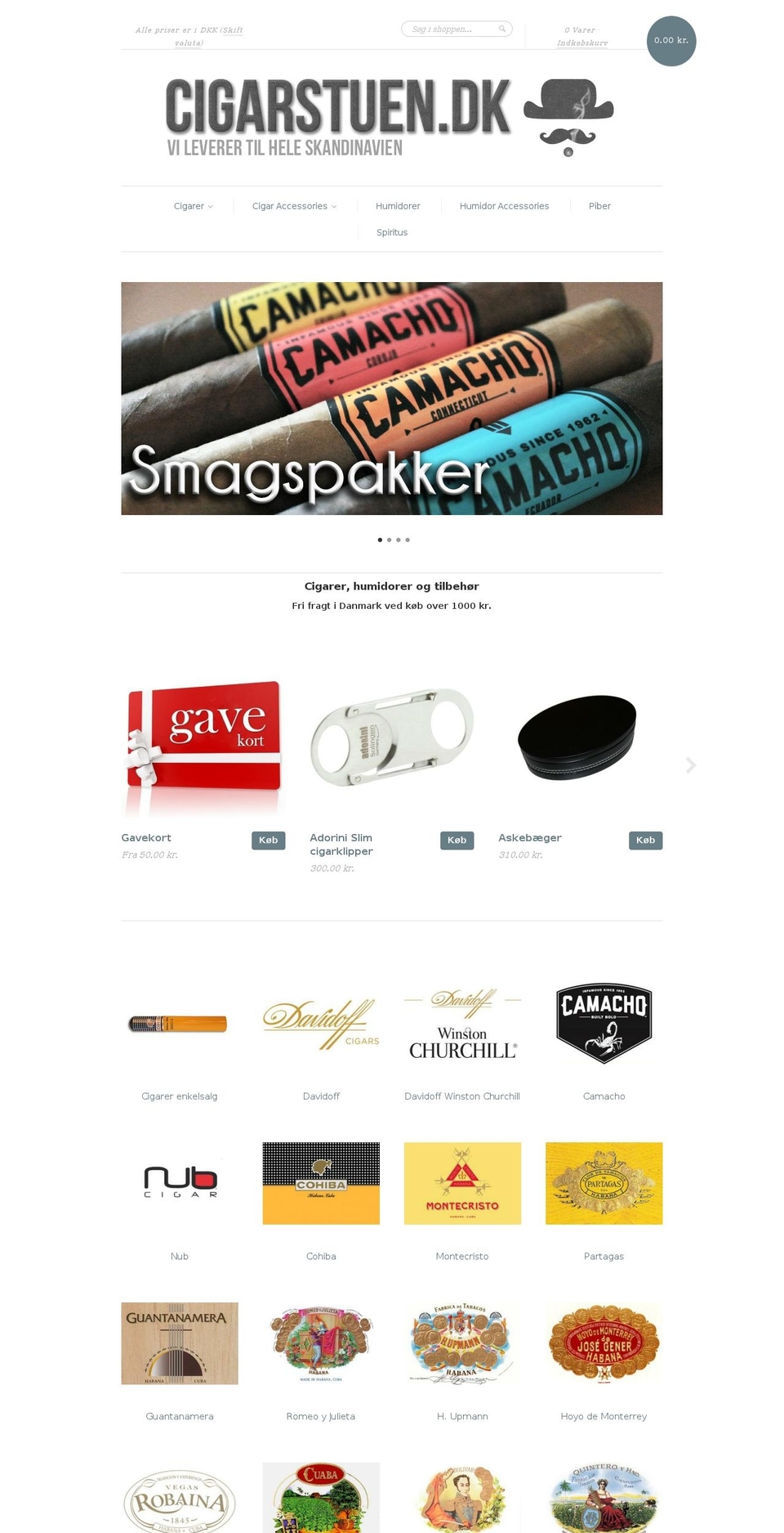 cigarstuen.myshopify.com shopify website screenshot