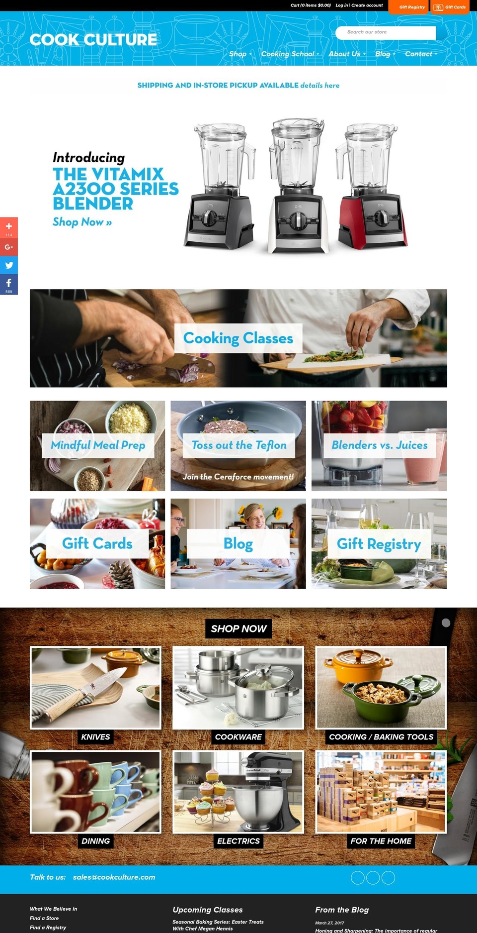 cookculture.com shopify website screenshot