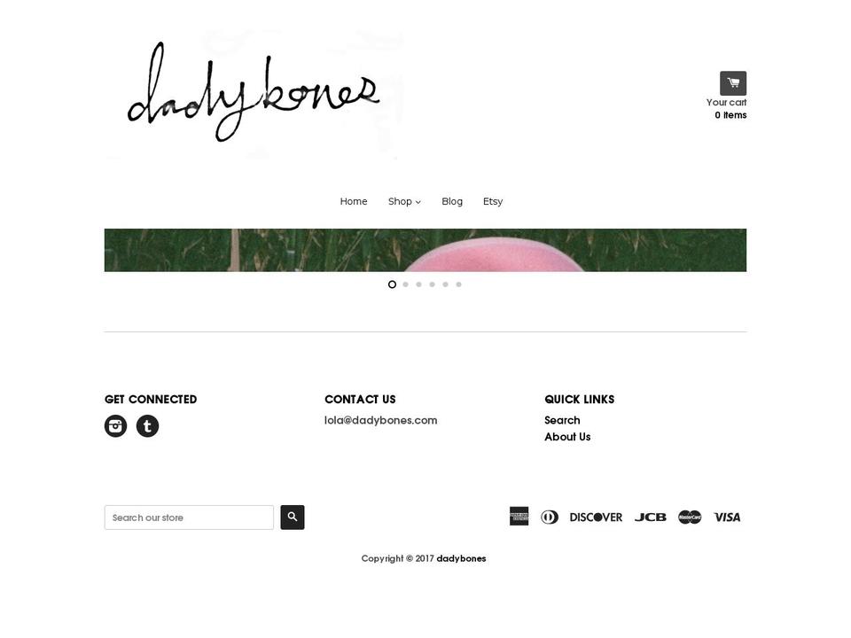 dadybones.com shopify website screenshot