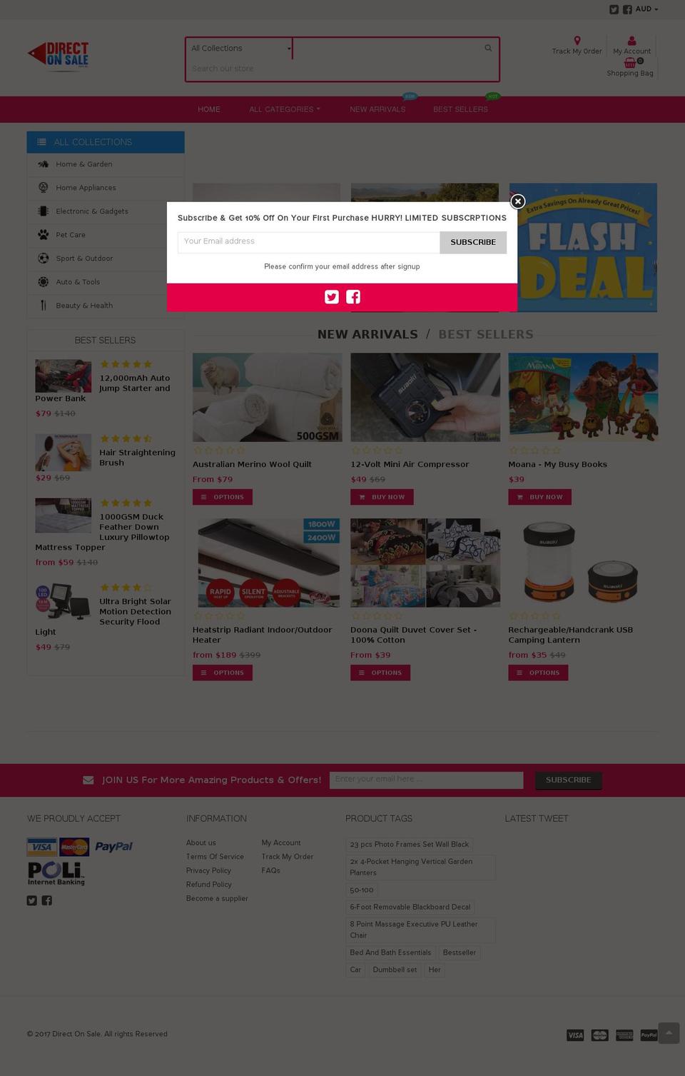 directonsale.com.au shopify website screenshot