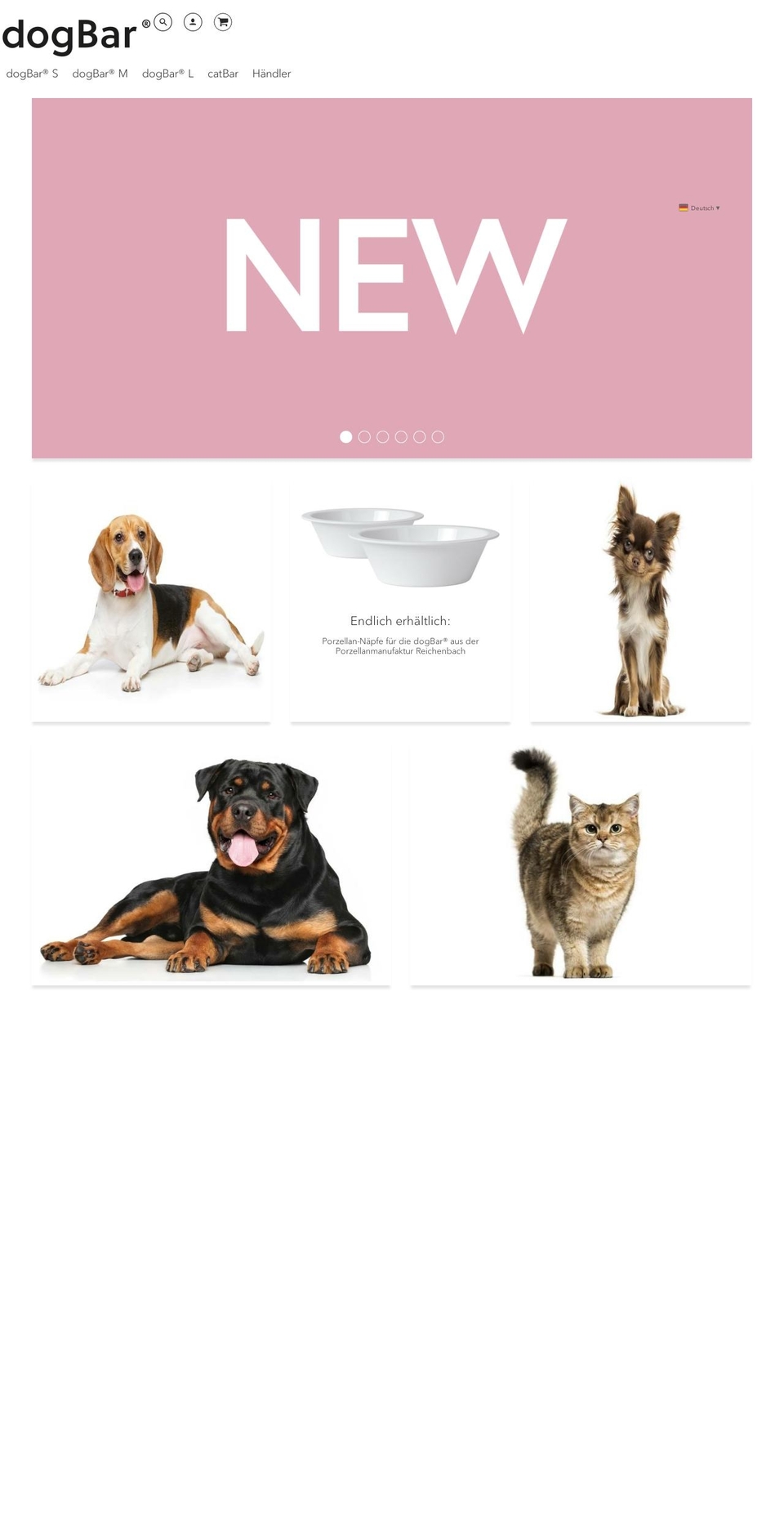dogbar.de shopify website screenshot