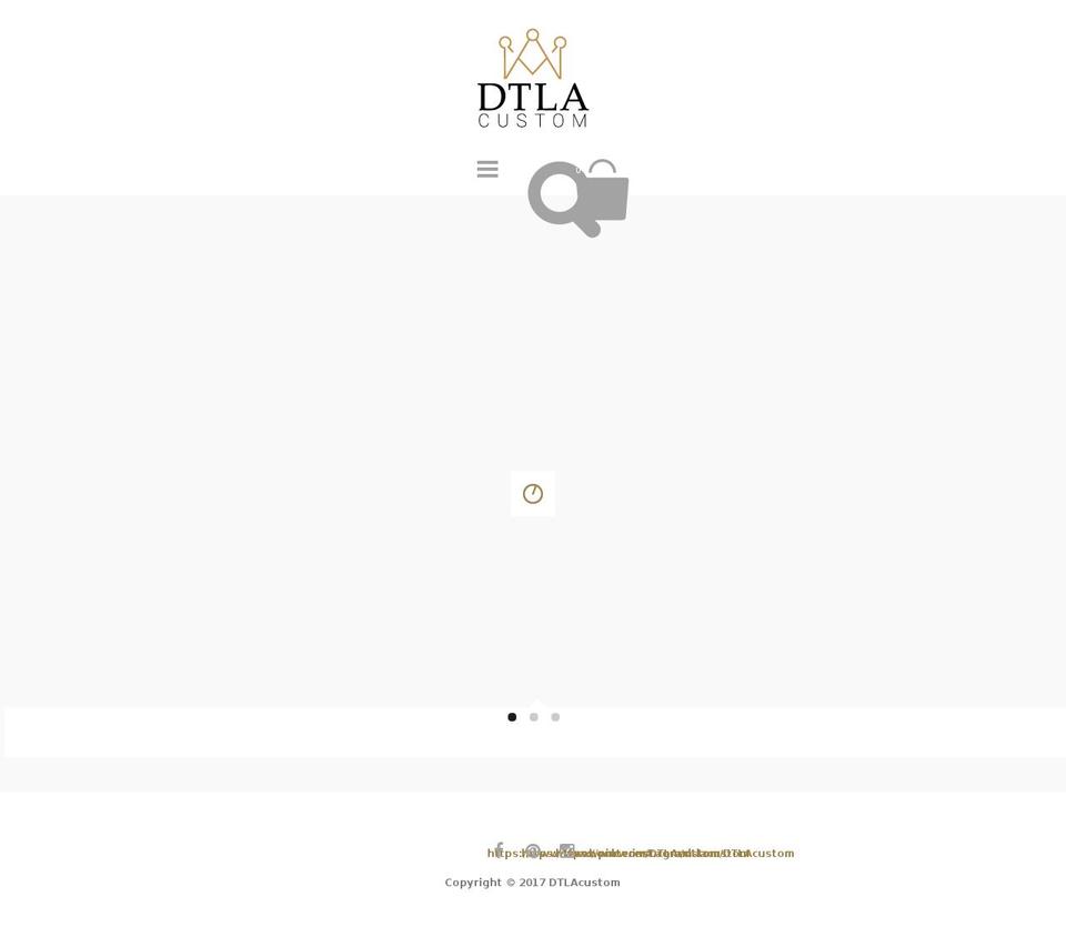 dtlacustom.com shopify website screenshot