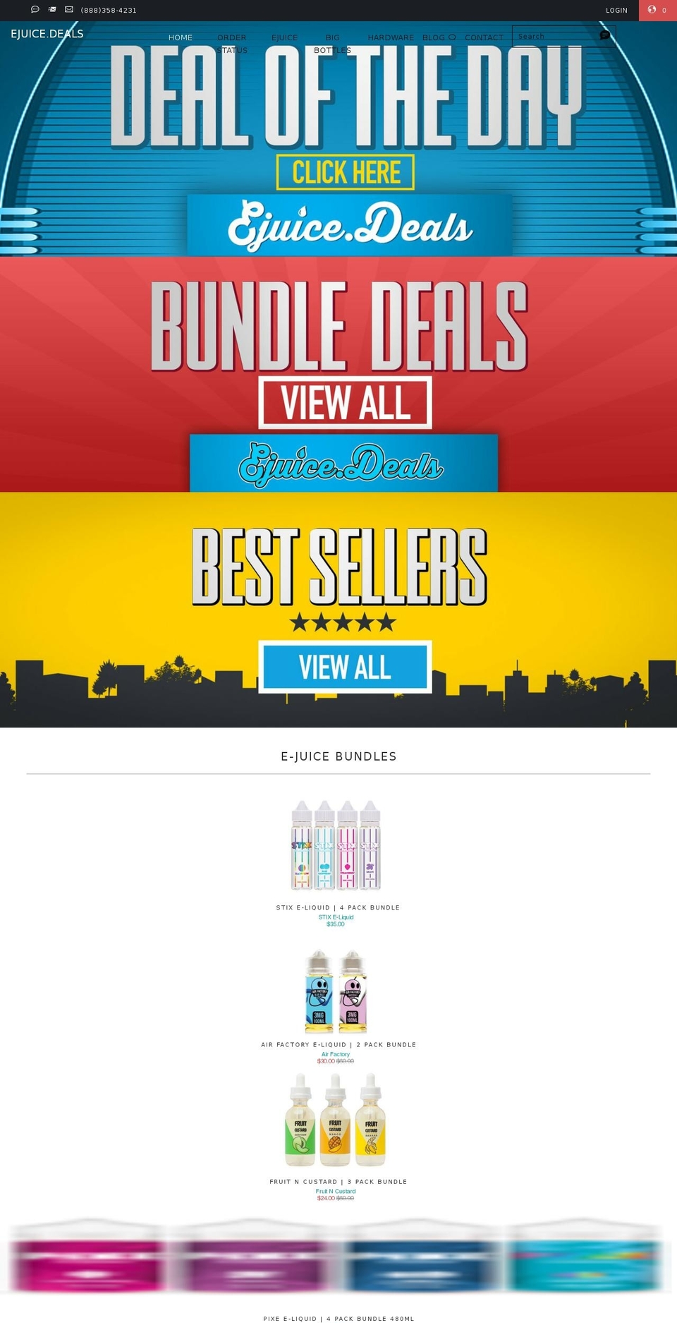 ejuice.deals shopify website screenshot