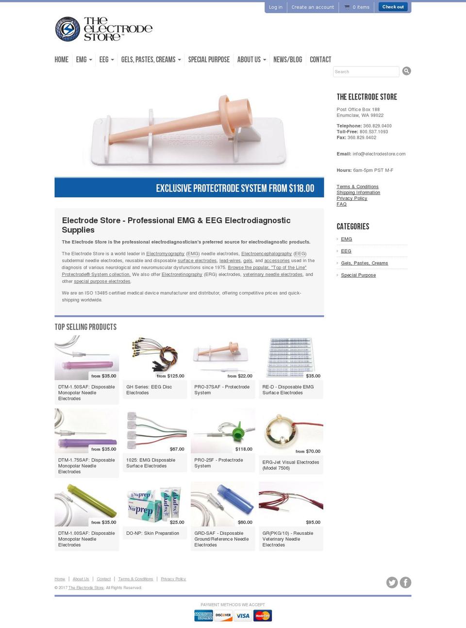 electrodestore.com shopify website screenshot