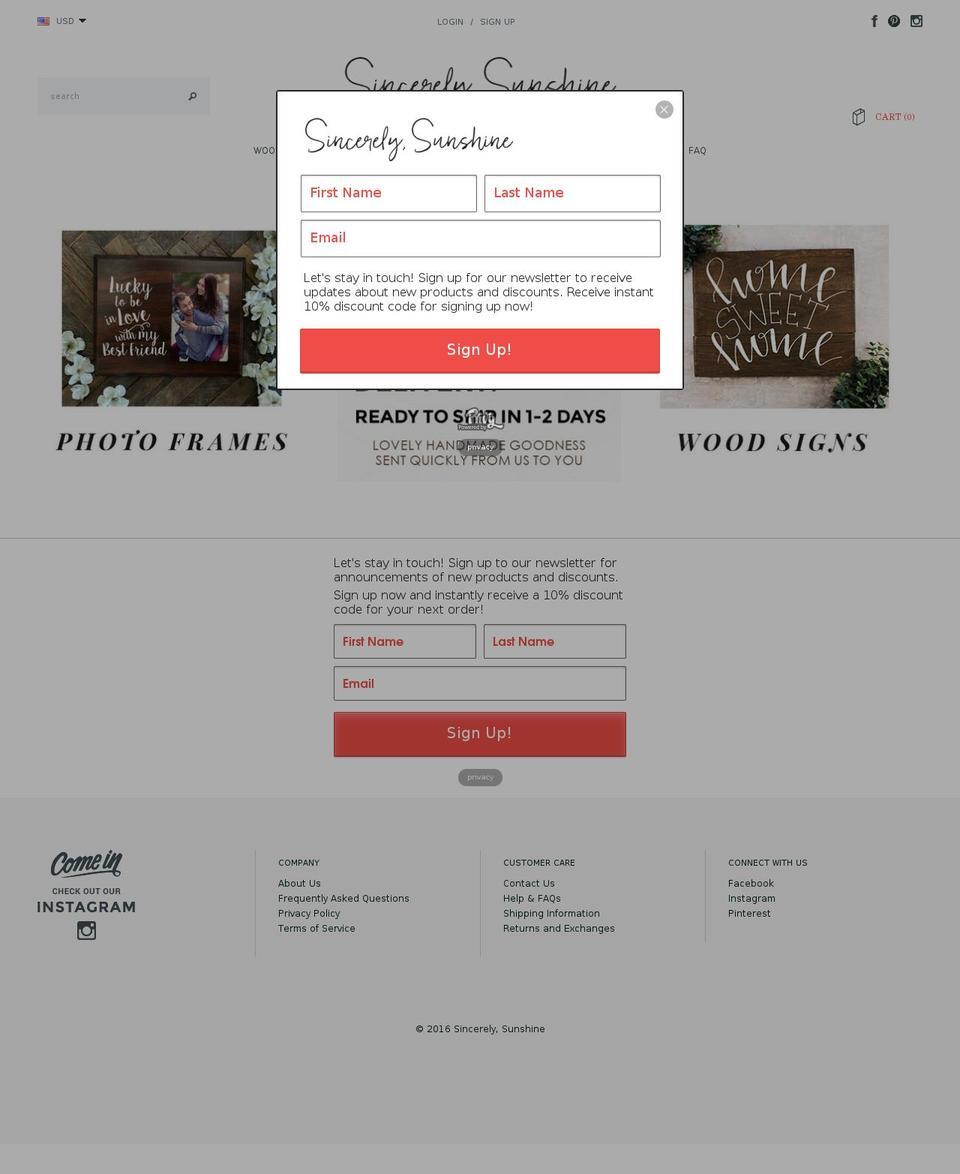 elegantsigns.com shopify website screenshot