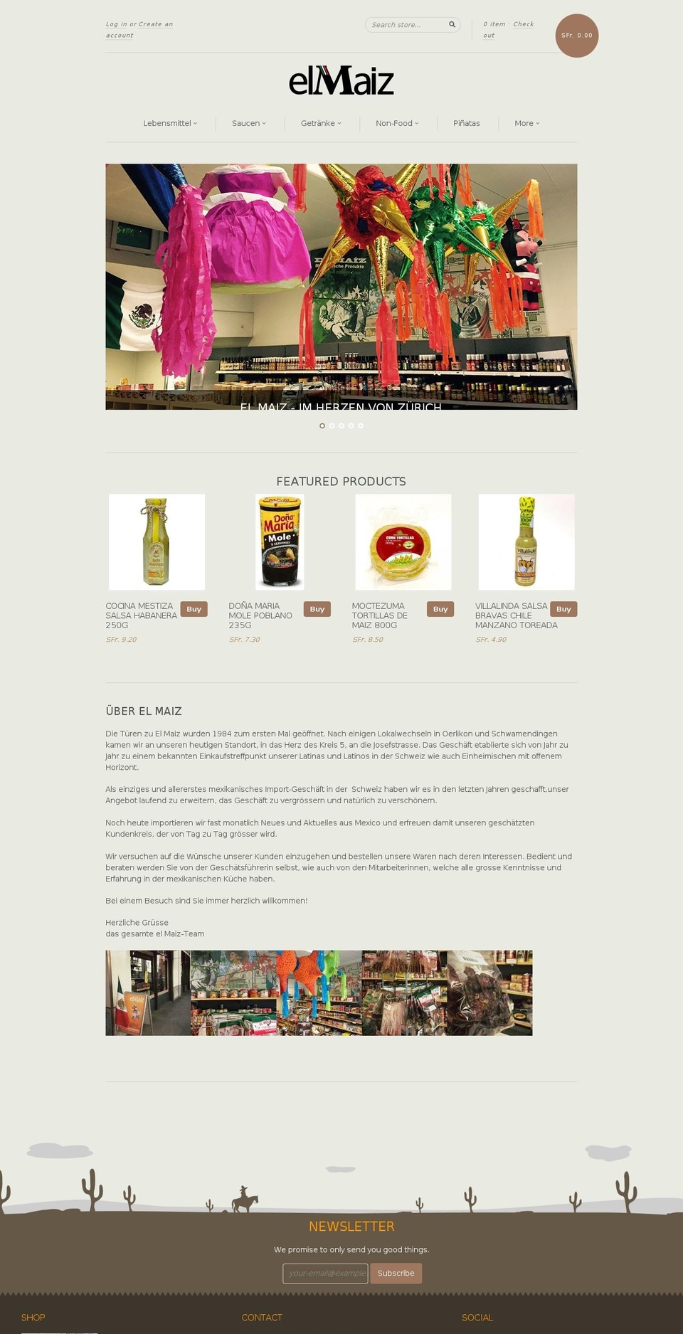 elmaiz.ch shopify website screenshot