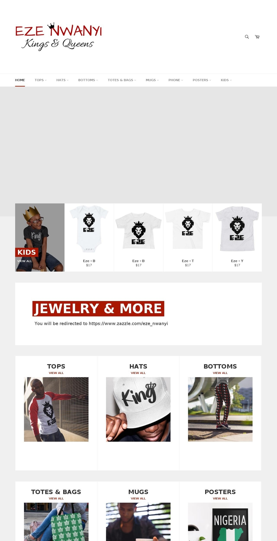 ezenwanyi.com shopify website screenshot