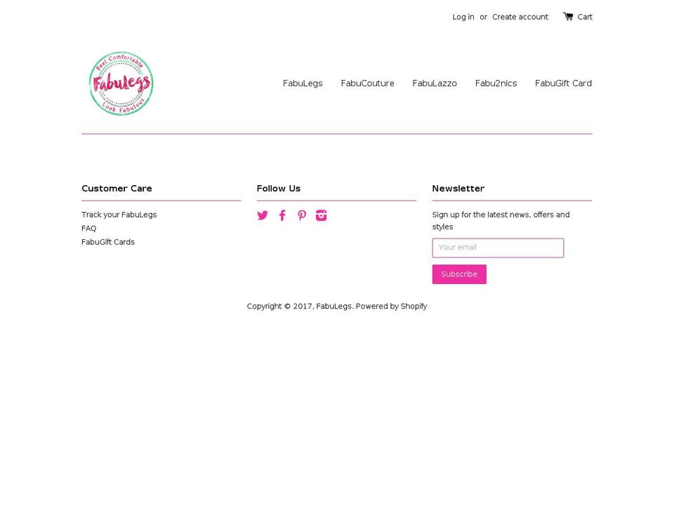 fabulegsmelissa.com shopify website screenshot