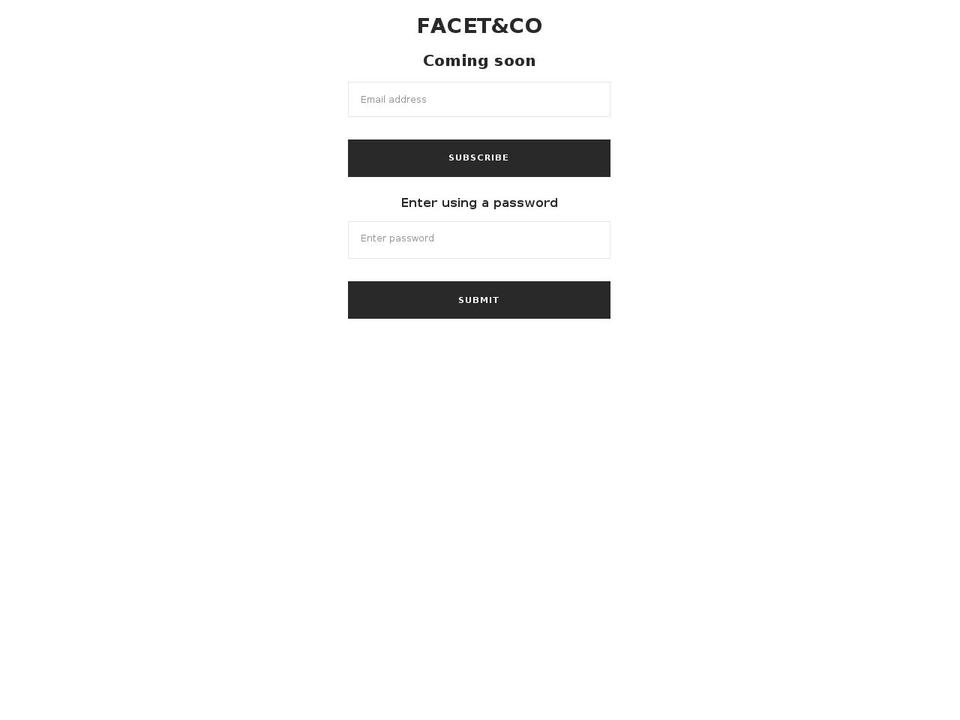 facetandco.com shopify website screenshot