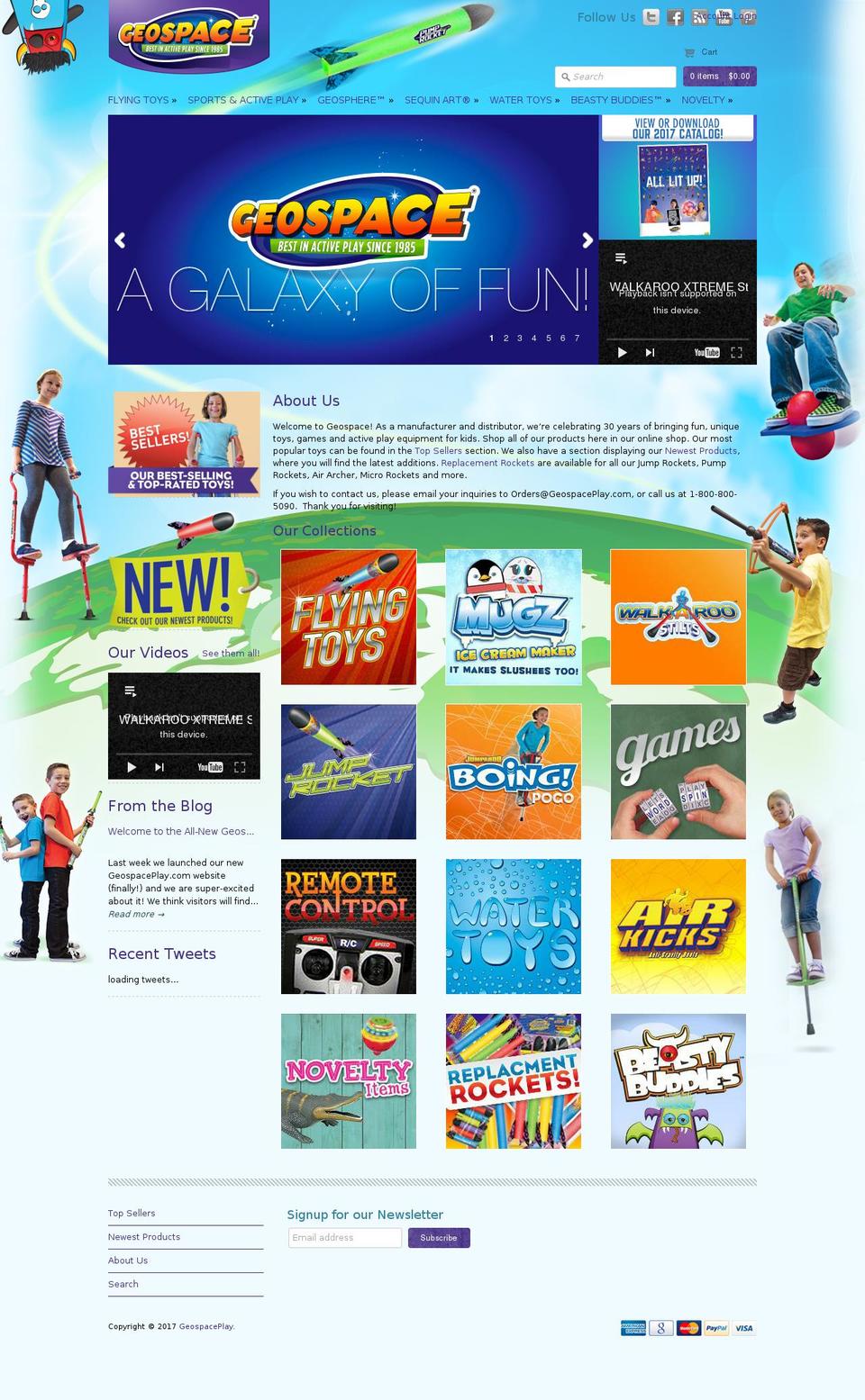 geospaceplay.com shopify website screenshot