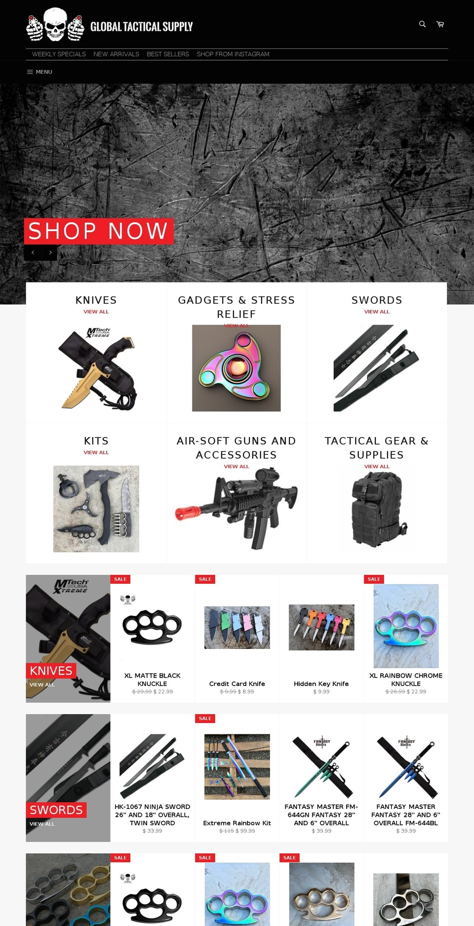 global-tactical-supply.myshopify.com shopify website screenshot