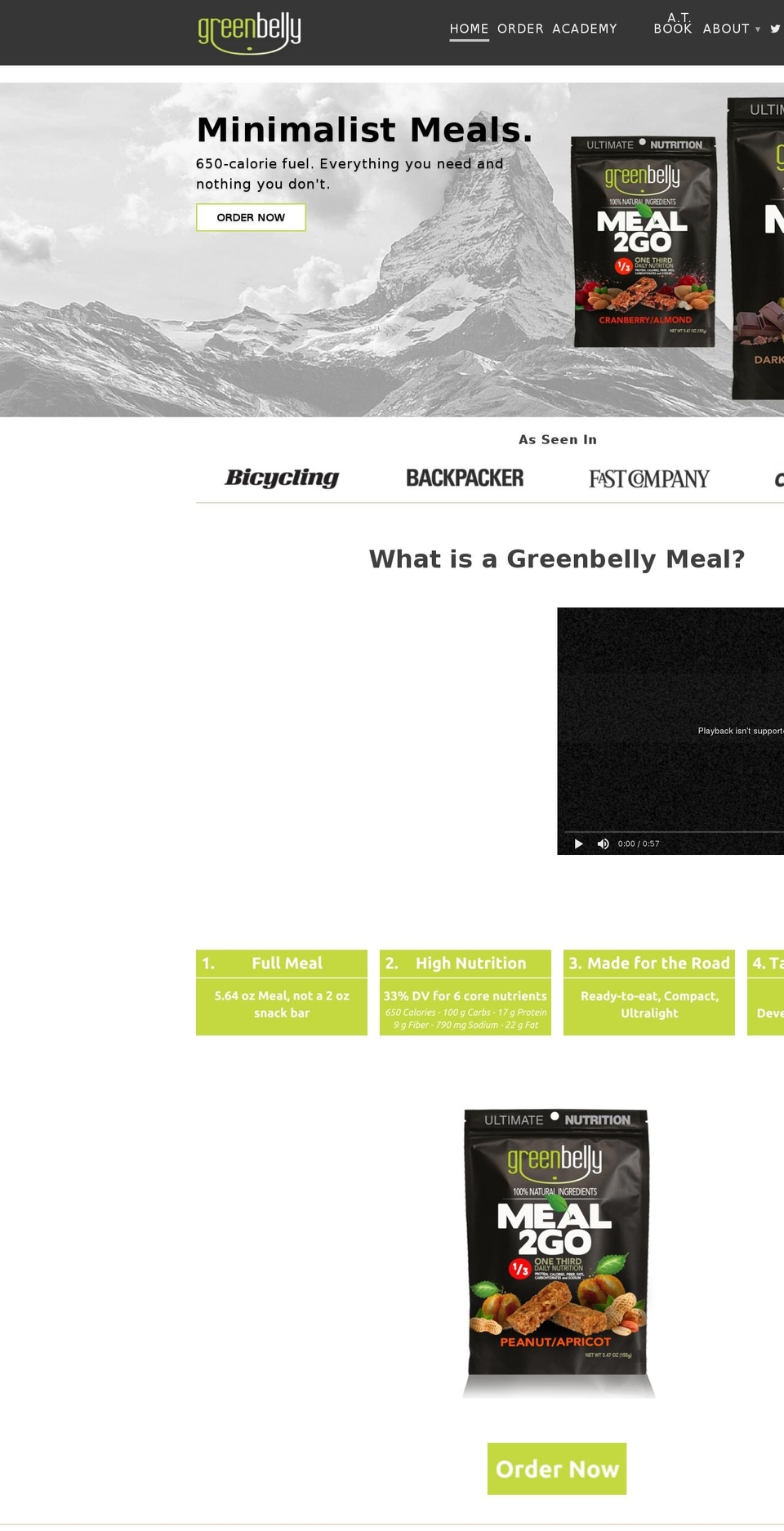 greenbelly.co shopify website screenshot