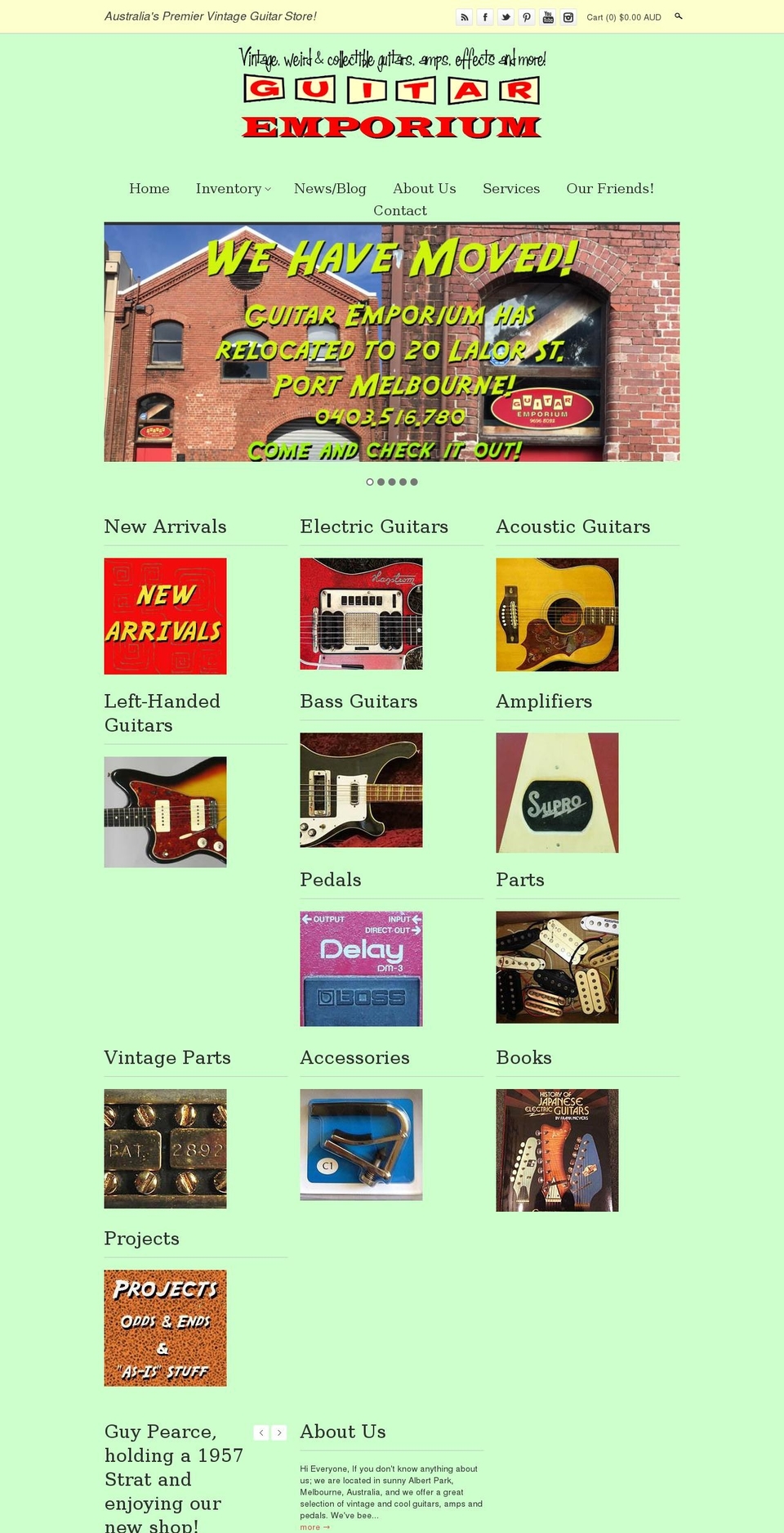 guitaremporium.com.au shopify website screenshot