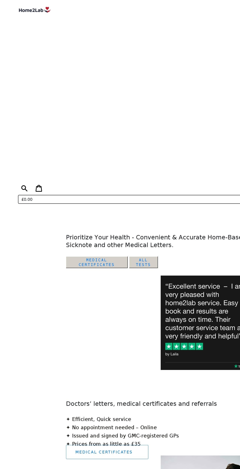home2lab.com shopify website screenshot