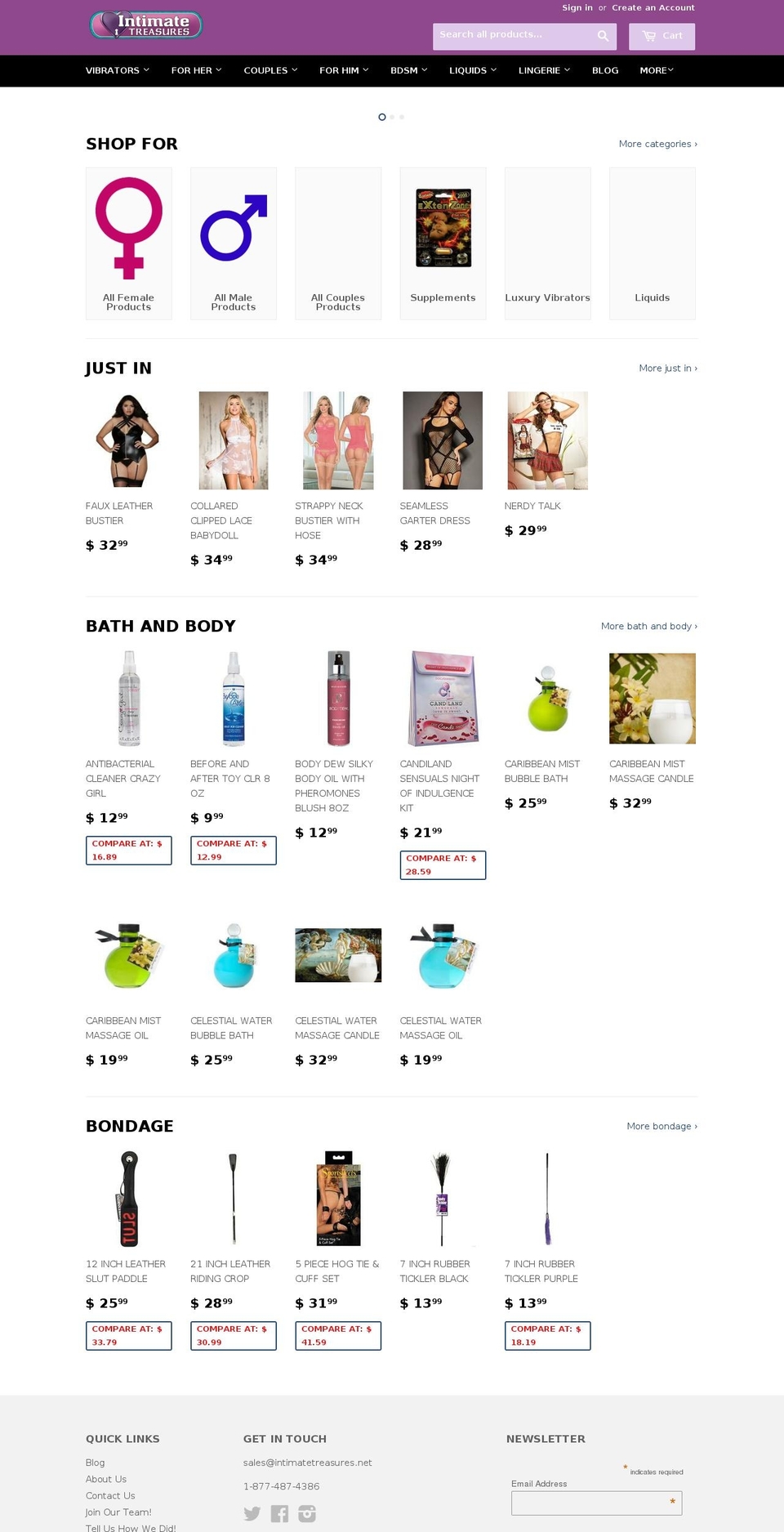 IT-Supply - Greg Edits 1-2-16 Shopify theme site example intimatetreasures.co