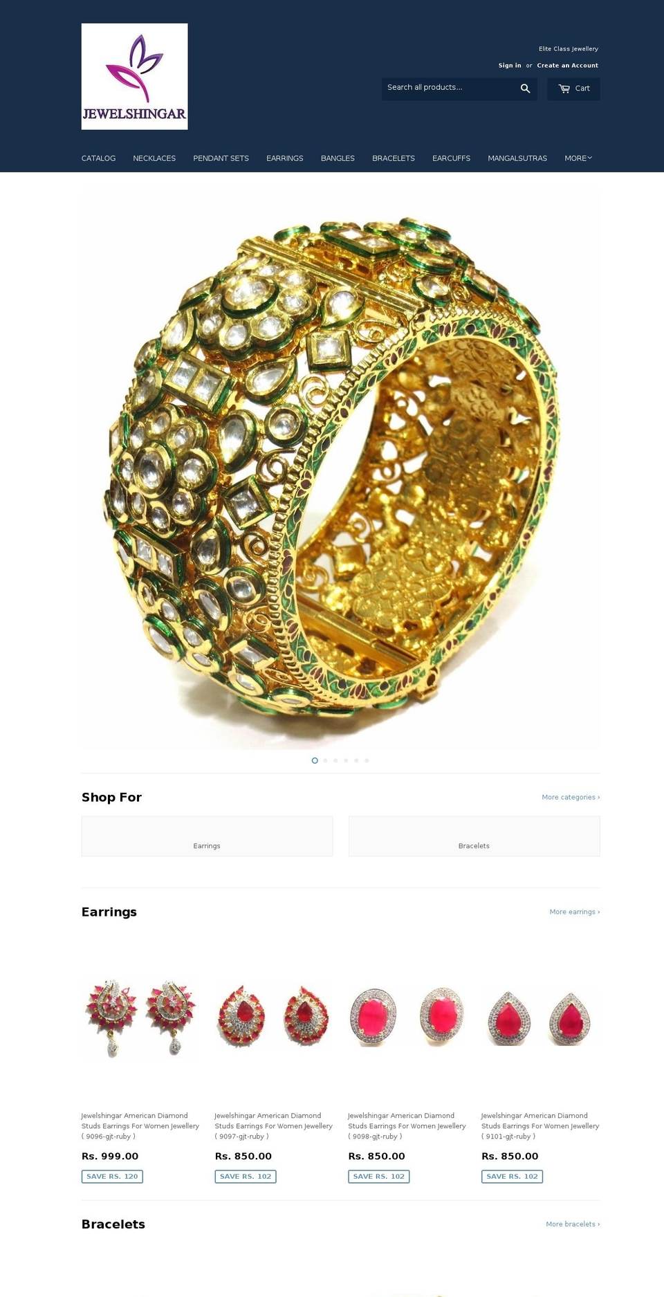 jewelshingar.com shopify website screenshot