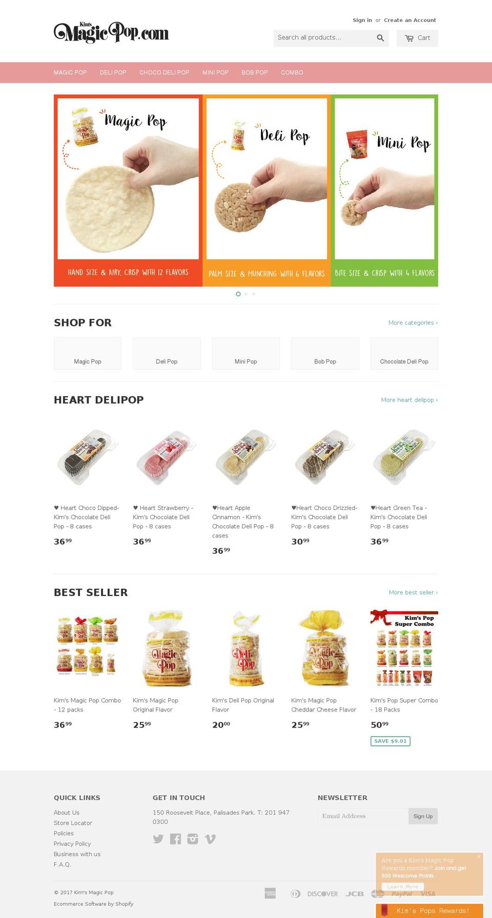 kimsmagicpop.com shopify website screenshot