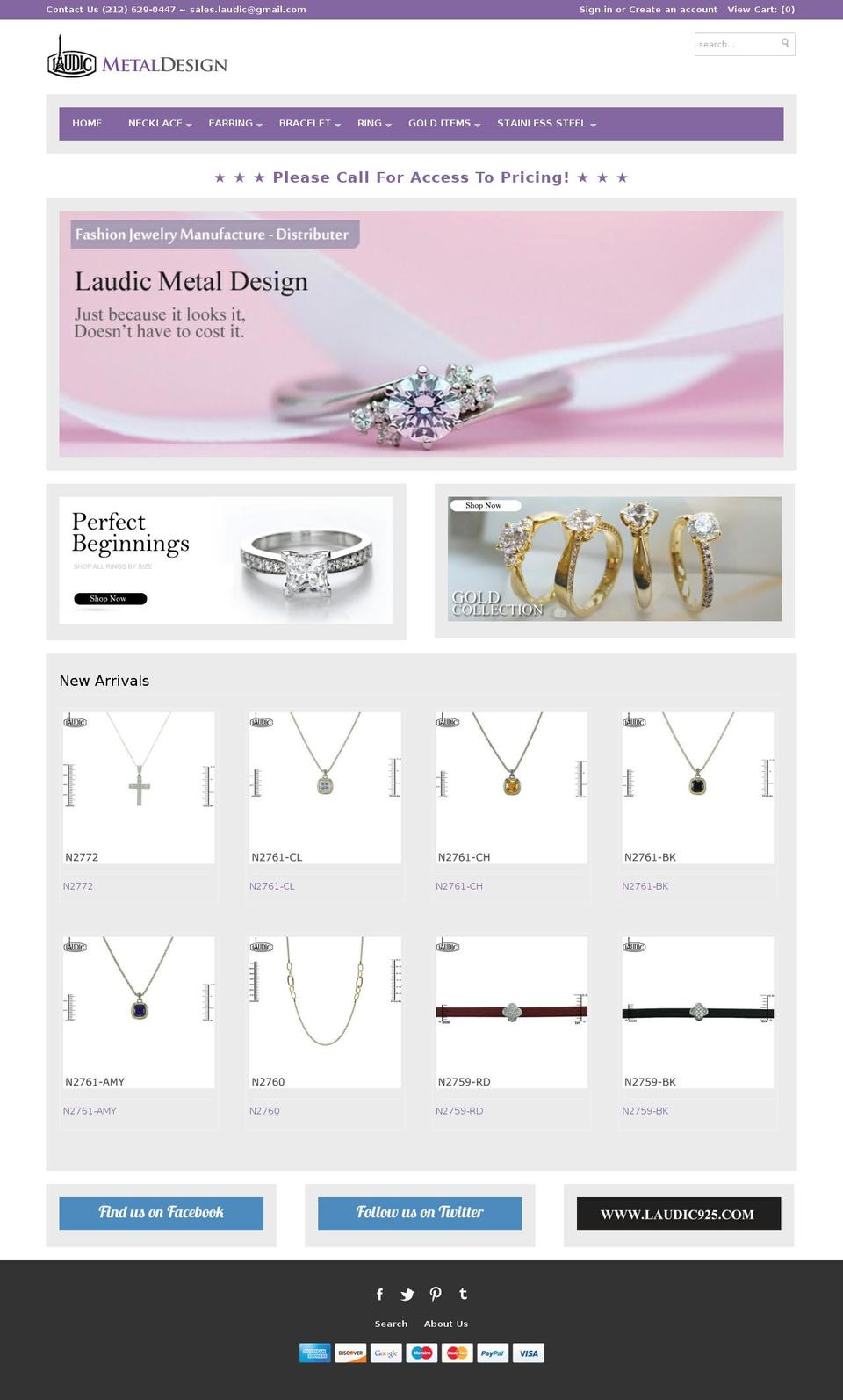 laudic.com shopify website screenshot