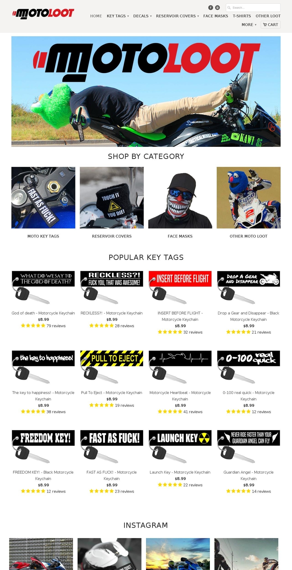 motoloot.com shopify website screenshot