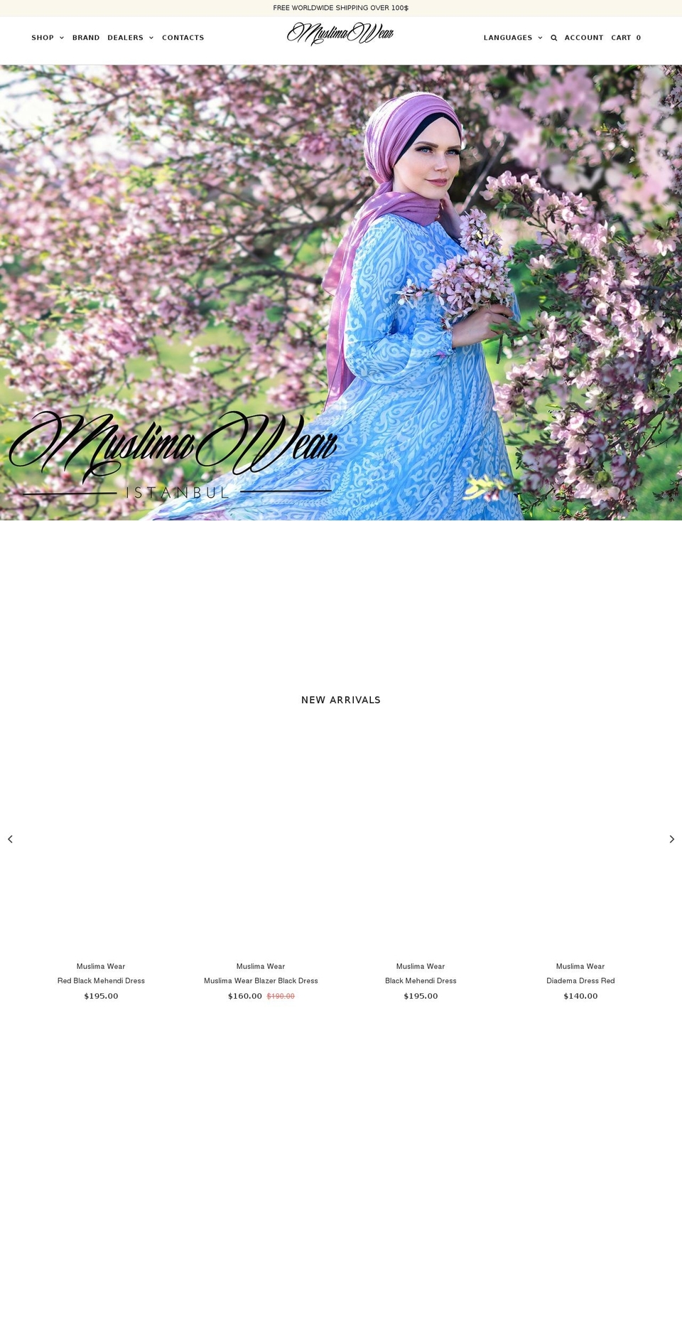 muslimawear.com shopify website screenshot
