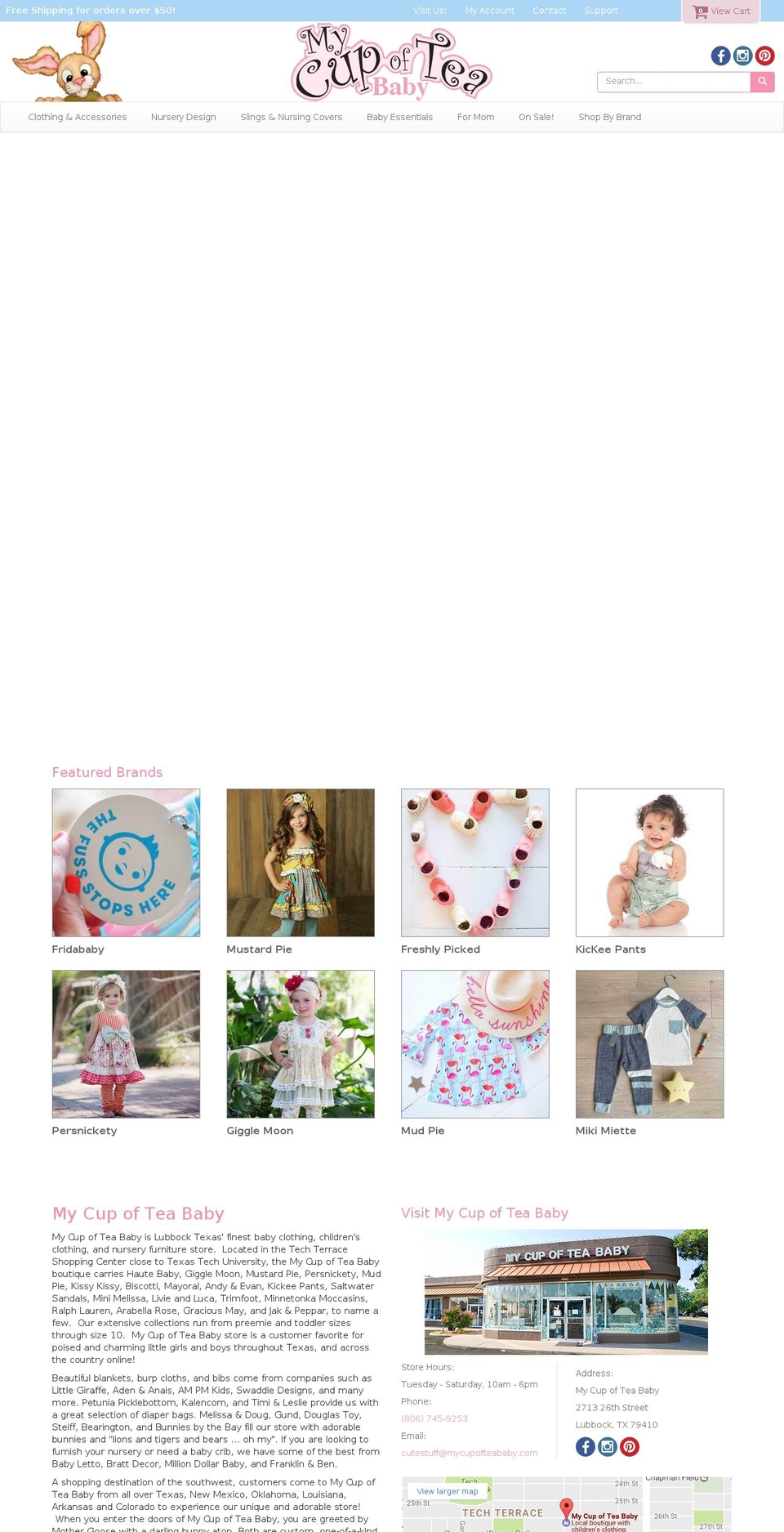 mycupofteababy.com shopify website screenshot