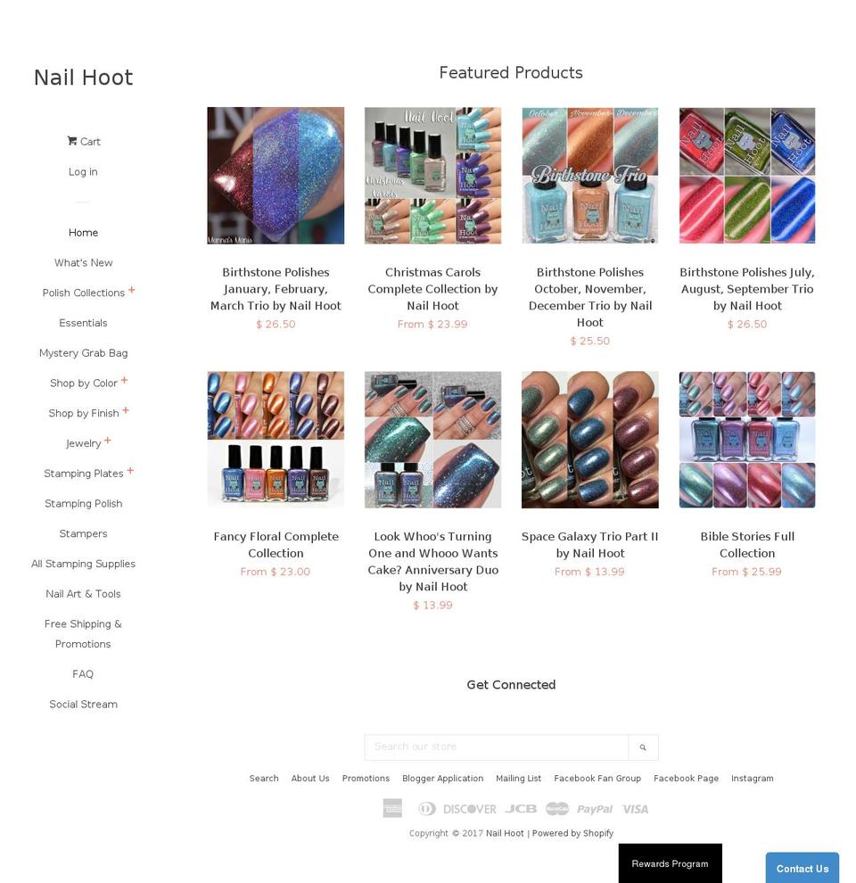 Trademark Shopify theme site example nailhoot.com