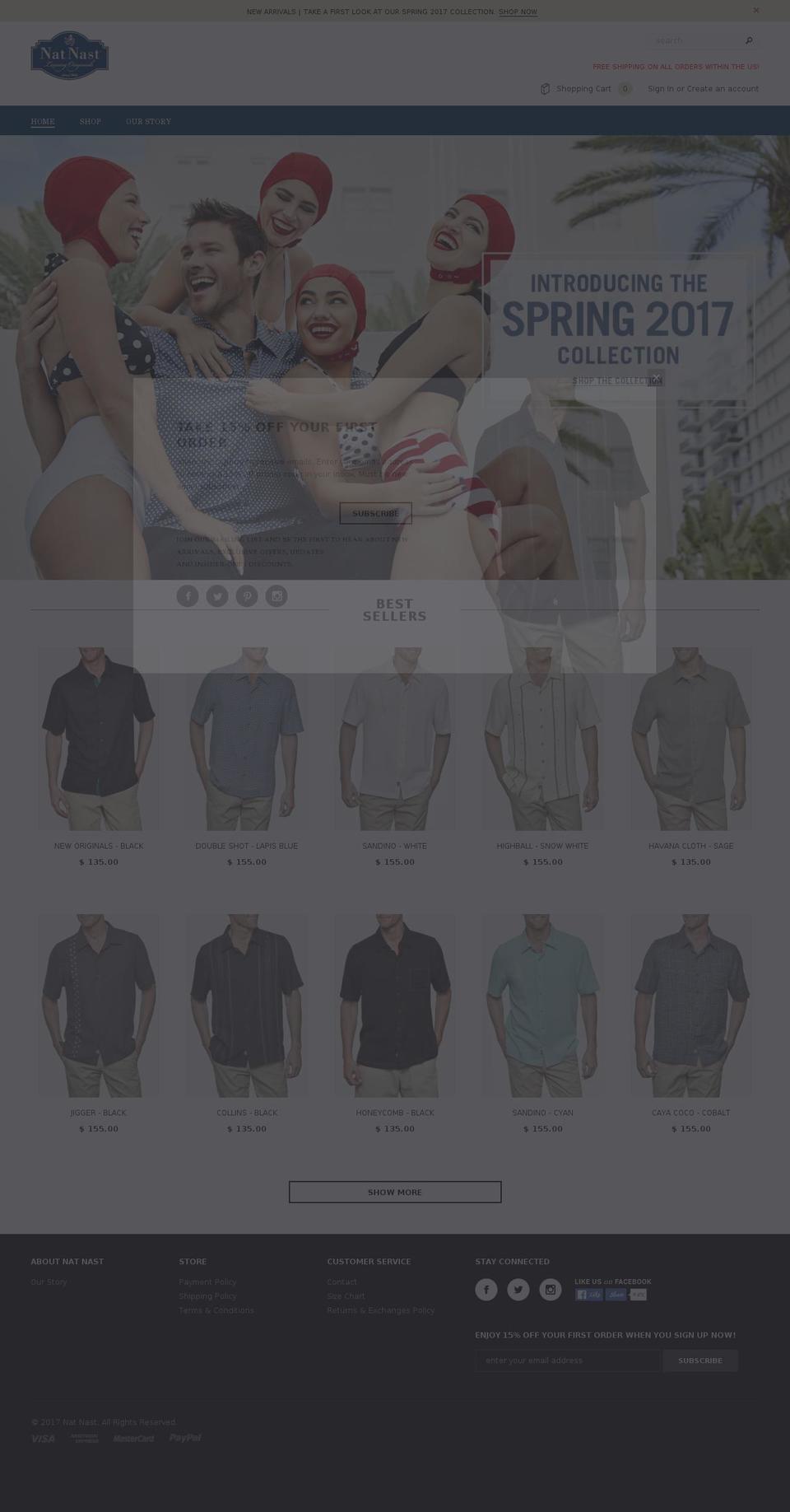 natnast.com shopify website screenshot