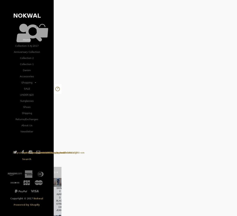 nokwal.com shopify website screenshot