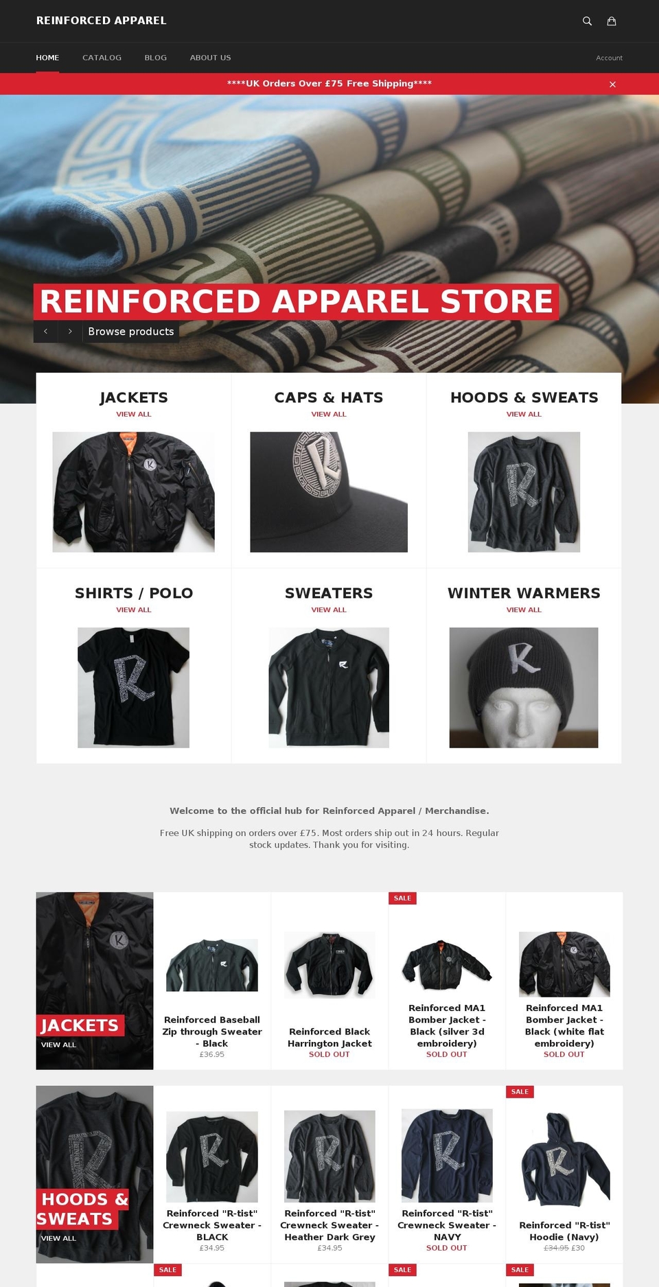 reinforced25.com shopify website screenshot