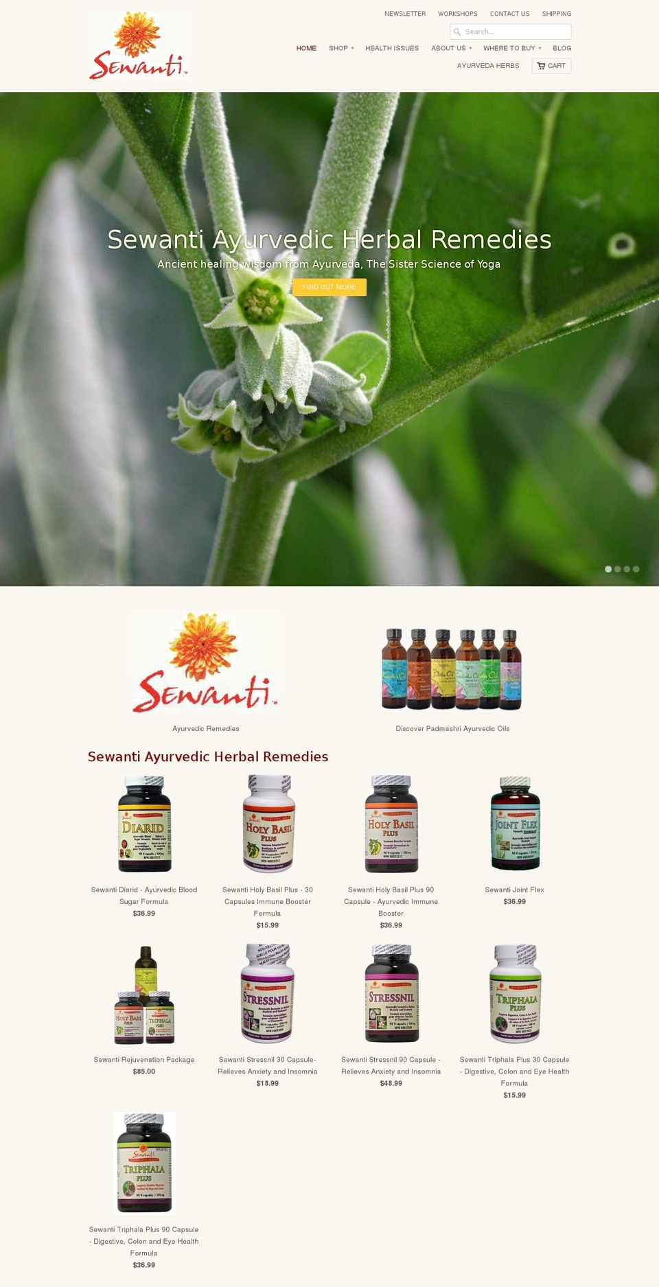 sewanti.com shopify website screenshot
