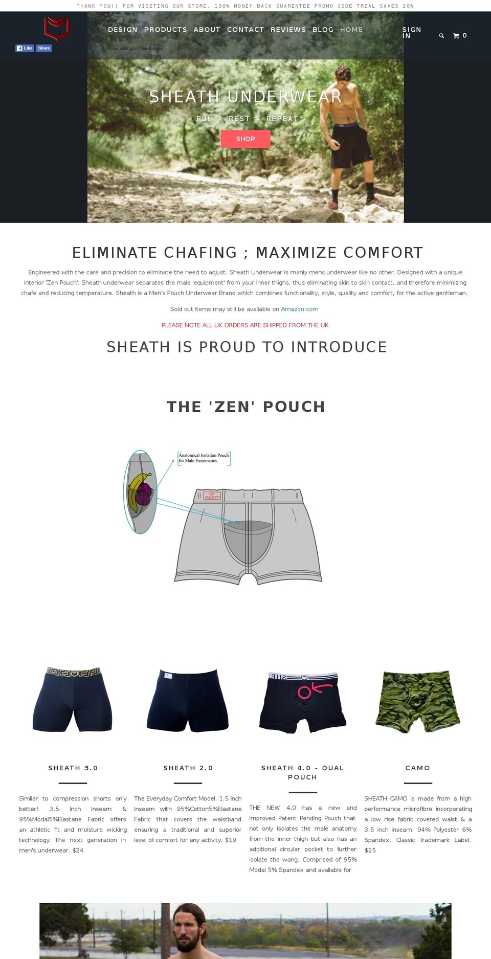 sheath-underwear.myshopify.com shopify website screenshot
