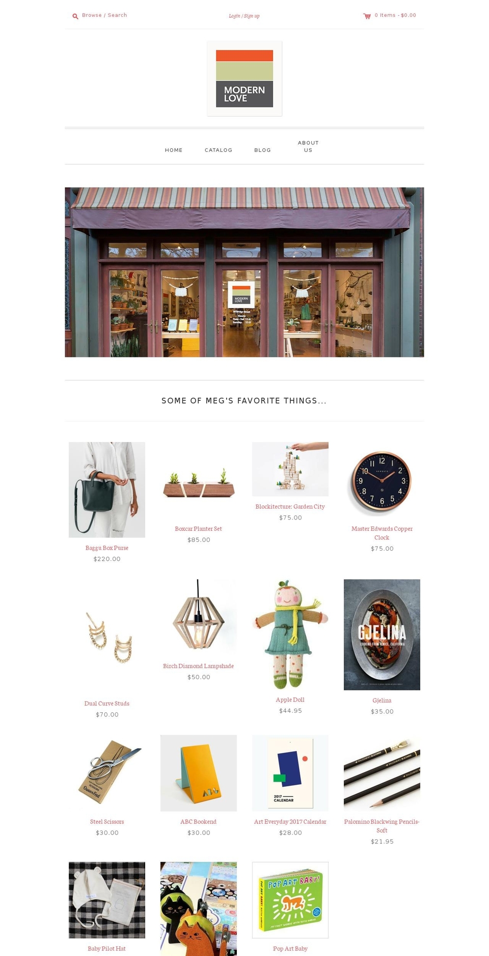 Editions Shopify theme site example shopmodernlove.com
