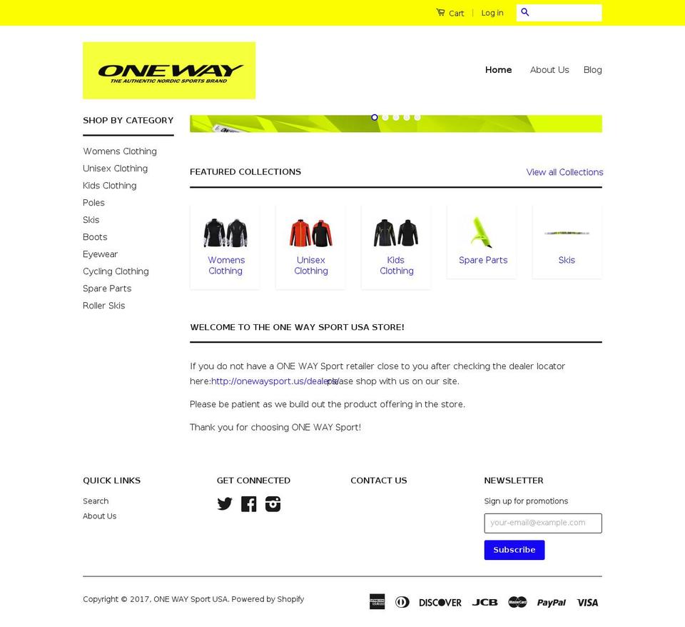 shoponeway.com shopify website screenshot