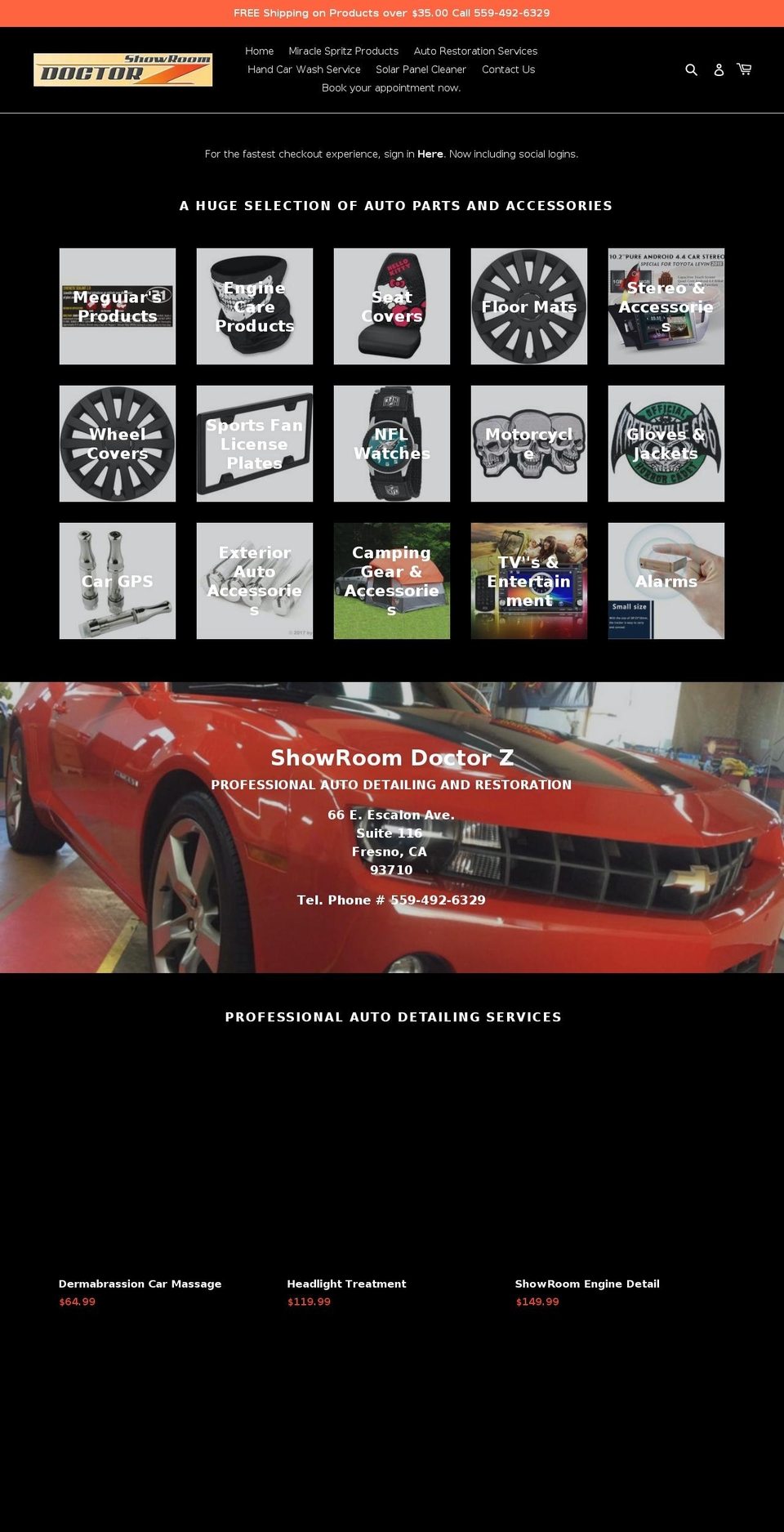 showroomdrz.com shopify website screenshot